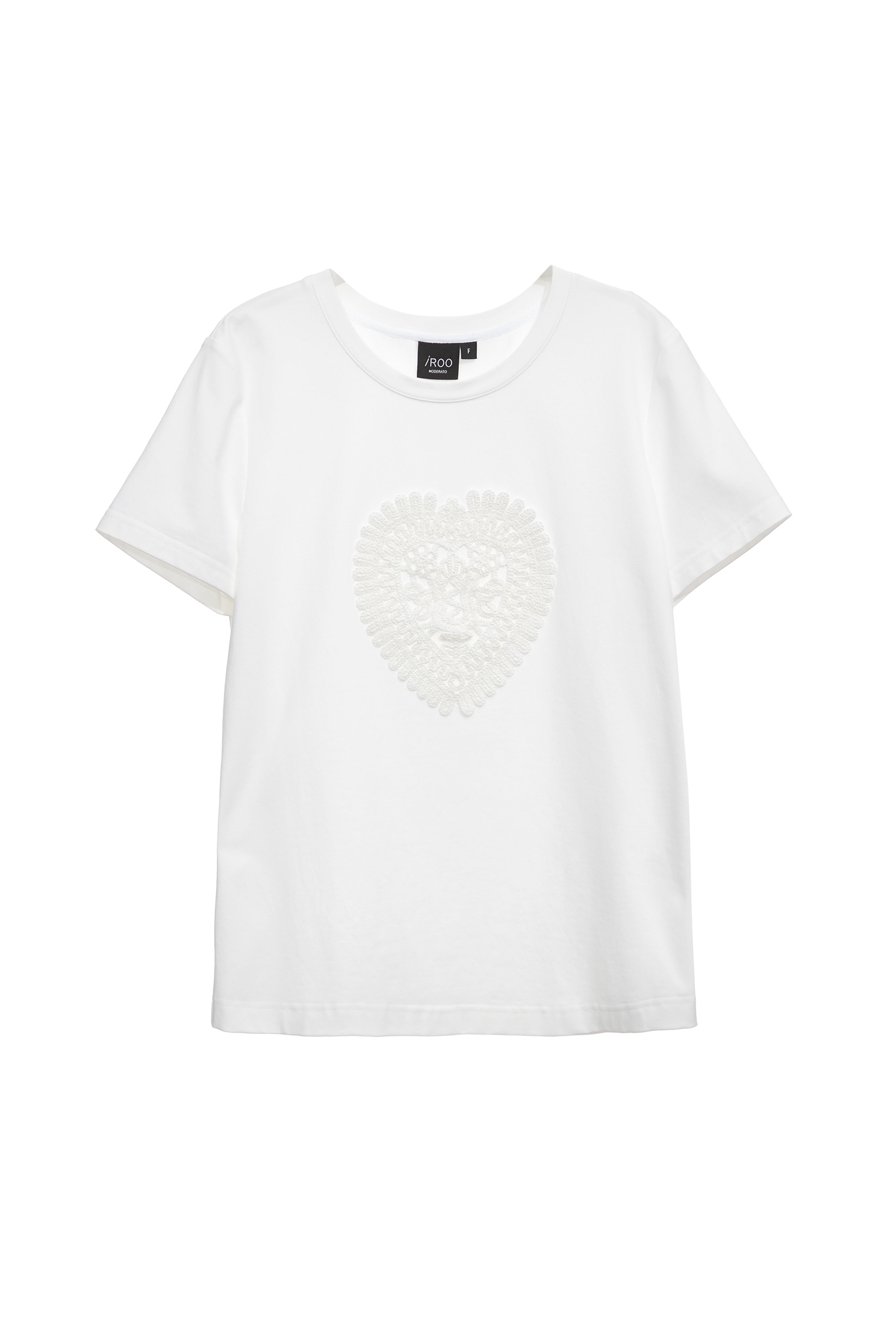 Heart Logo Short Sleeve TeeHeart Logo Short Sleeve Tee,T-shirts,Season (SS) Look,Valentine,Cotton,Lace,upperclass
