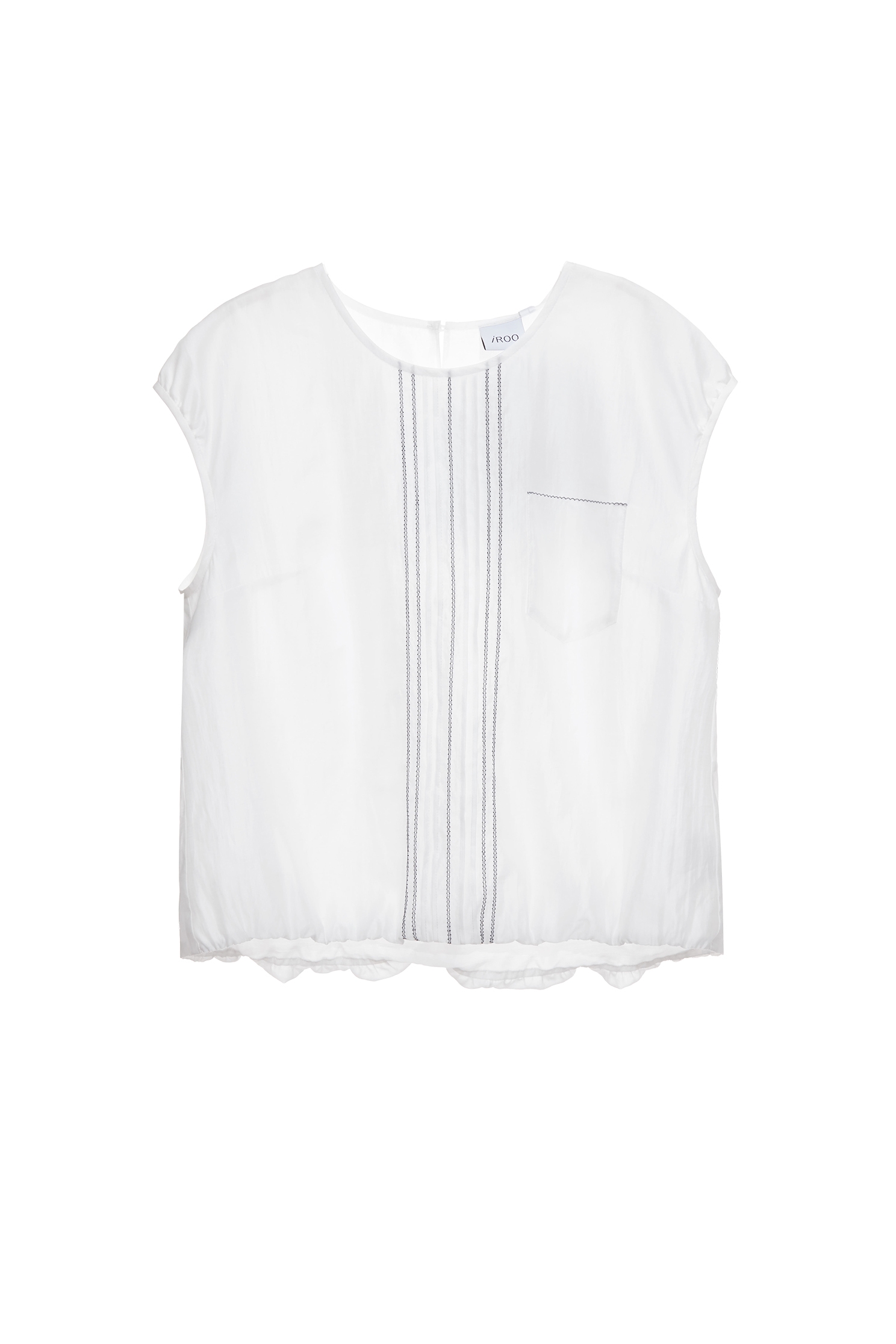 Contrast Stitching Detail TopContrast Stitching Detail Top,sleeveless tops,Tops,Embroidered,Season (SS) Look,White tops,sleeveless tops,Urban Fashion