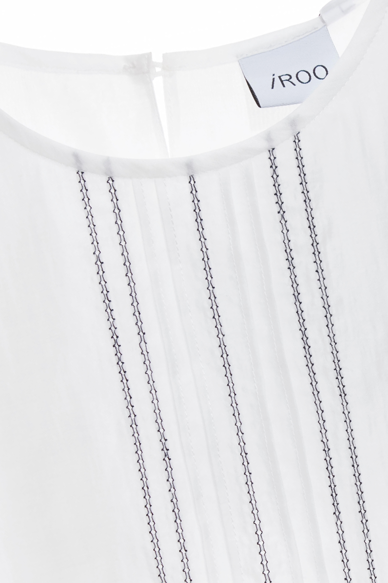 Contrast Stitching Detail TopContrast Stitching Detail Top,sleeveless tops,Tops,Embroidered,Season (SS) Look,White tops,sleeveless tops,Urban Fashion