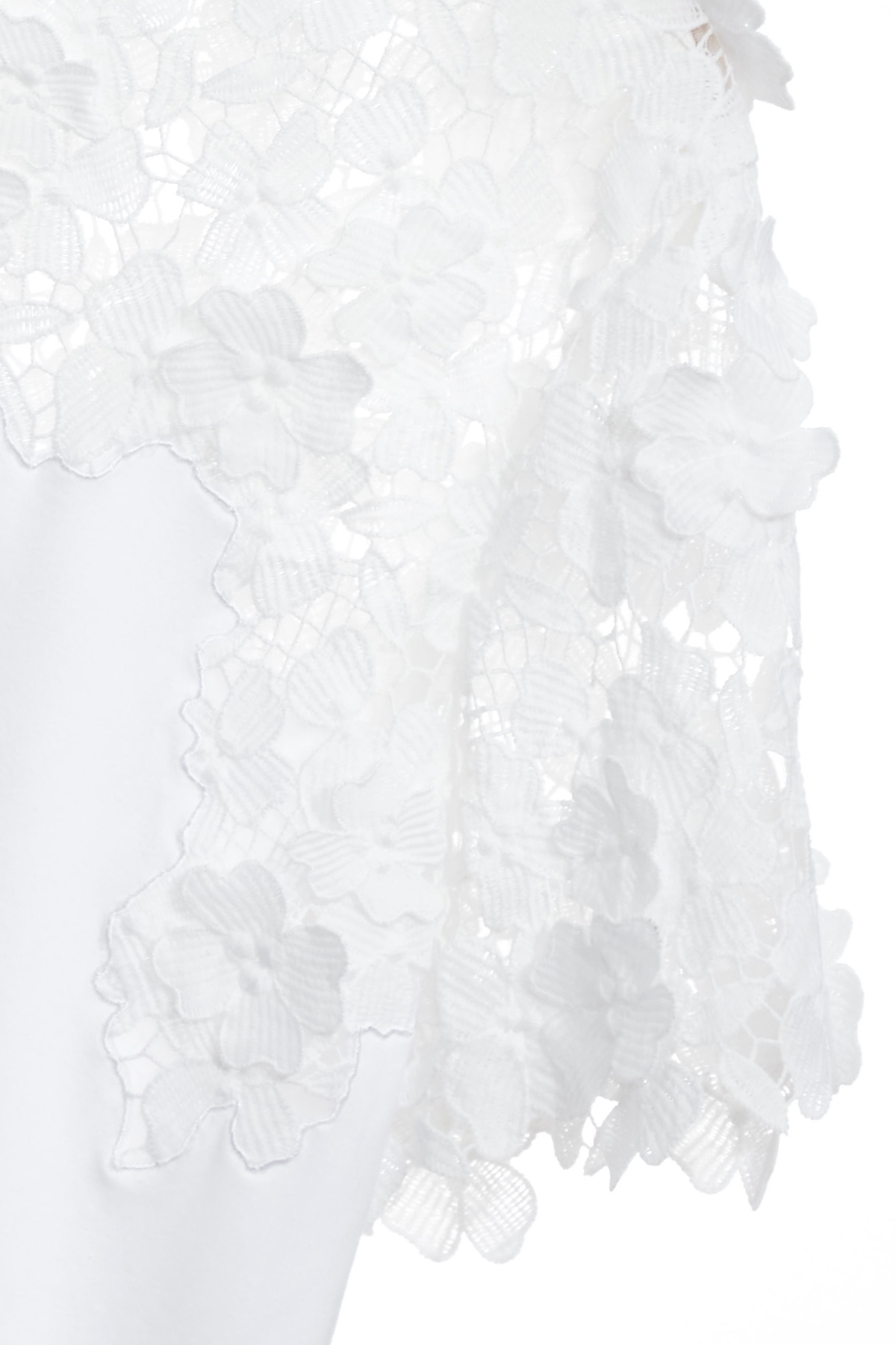 Short Sleeve Floral Lace Detail TeeShort Sleeve Floral Lace Detail Tee,Tops,Season (SS) Look,Valentine,Embroidered,Lace