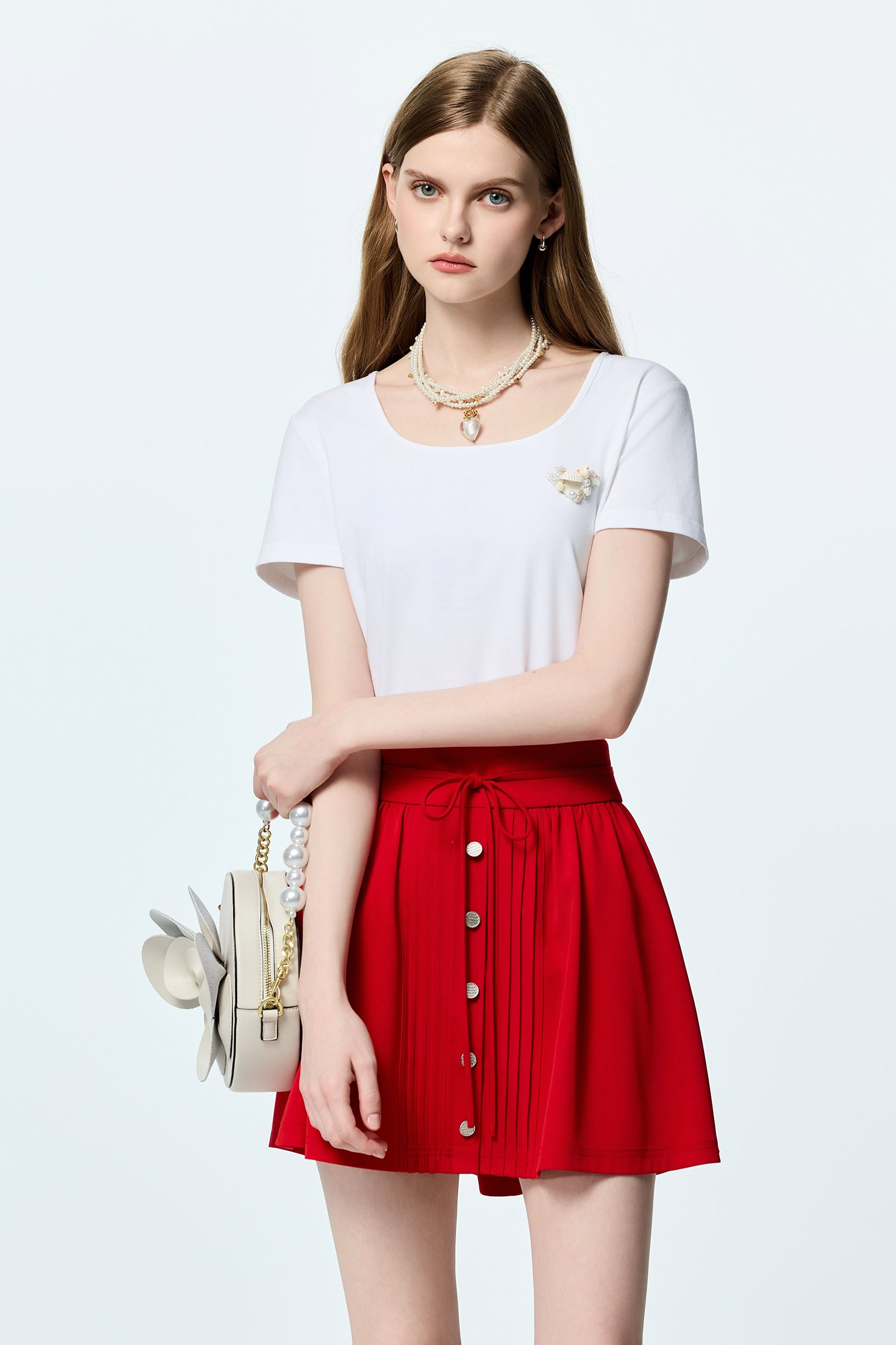 Stylish Back Detail Short Sleeve TeeStylish Back Detail Short Sleeve Tee,Tops,Season (SS) Look,White tops,Cotton,Urban Fashion