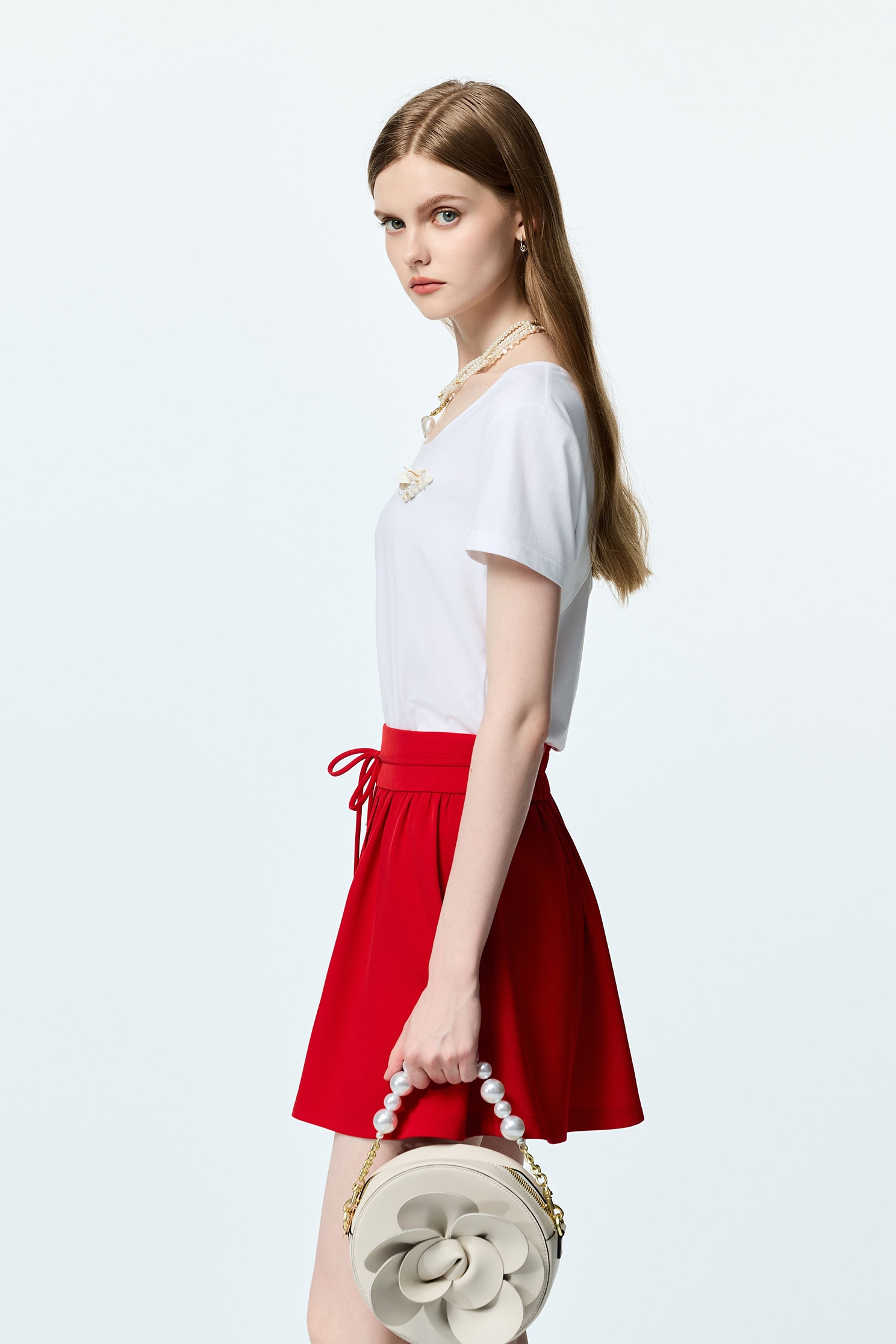 Stylish Back Detail Short Sleeve TeeStylish Back Detail Short Sleeve Tee,Tops,Season (SS) Look,White tops,Cotton,Urban Fashion