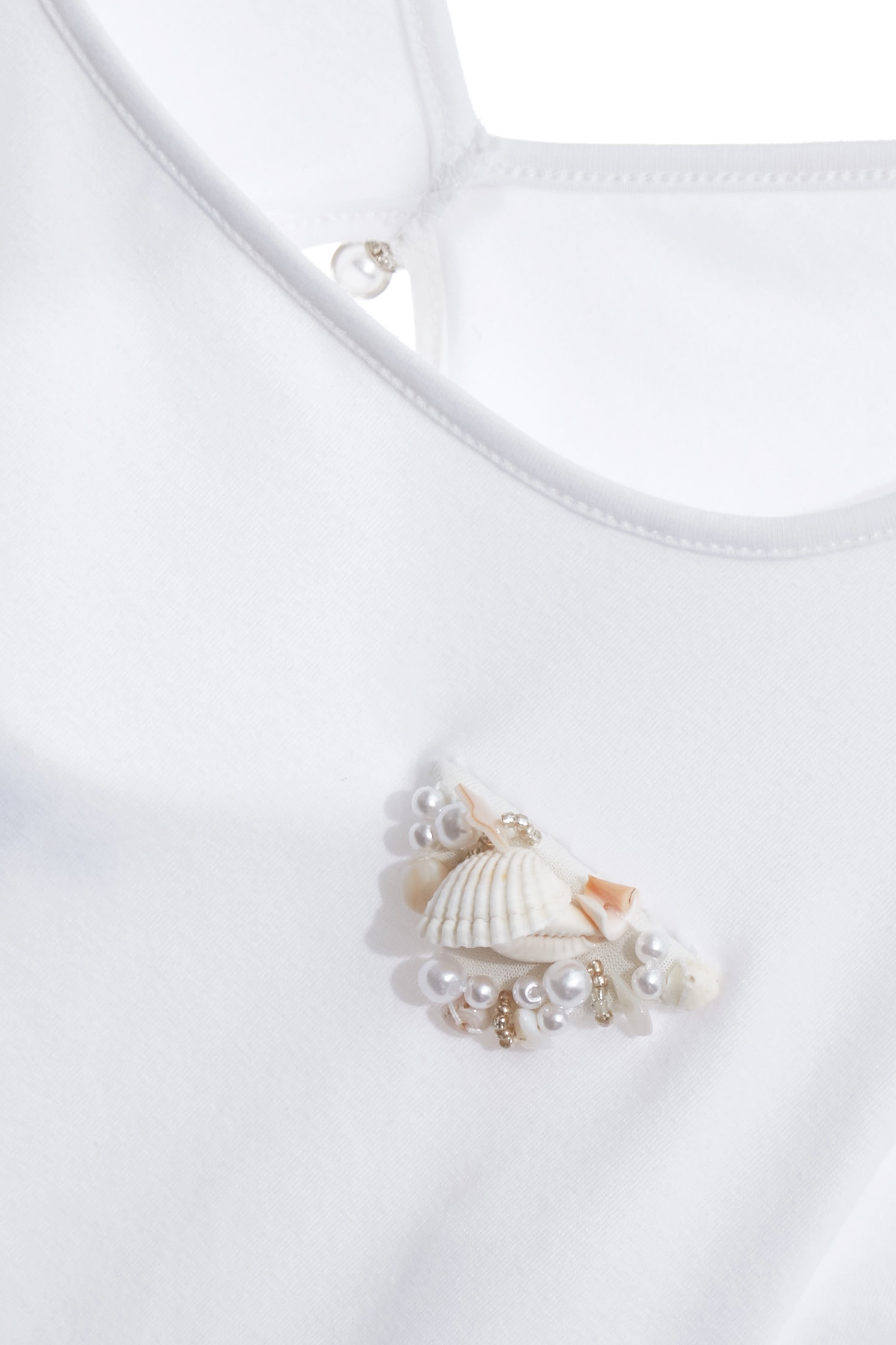 Stylish Back Detail Short Sleeve TeeStylish Back Detail Short Sleeve Tee,Tops,Season (SS) Look,White tops,Cotton,Urban Fashion