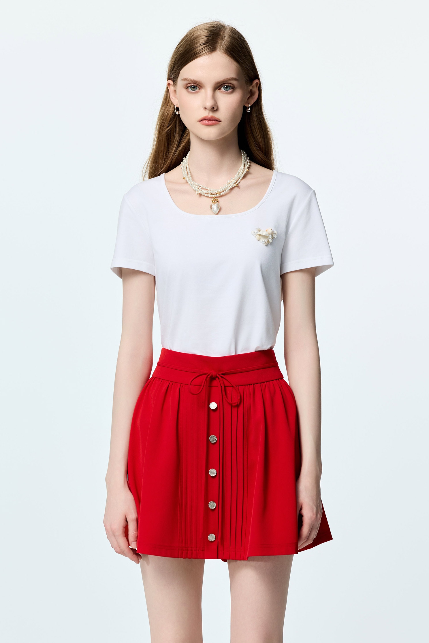 Stylish Back Detail Short Sleeve TeeStylish Back Detail Short Sleeve Tee,Tops,Season (SS) Look,White tops,Cotton,Urban Fashion