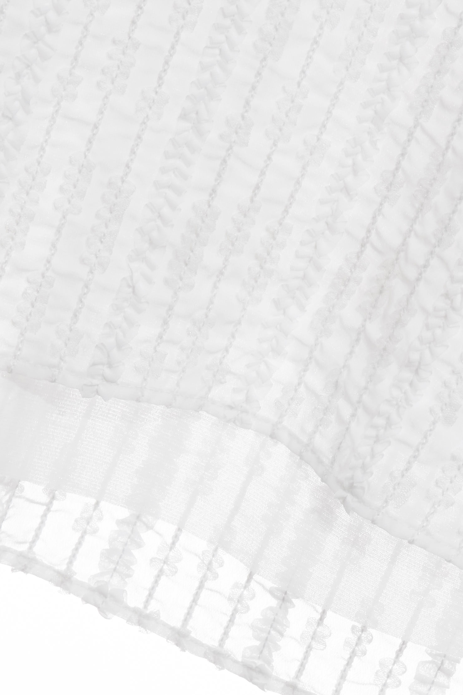 V-neck With Scallop Trim Chiffon TopV-neck With Scallop Trim Chiffon Top,Tops,Season (SS) Look,White tops,Urban Fashion,Chiffon