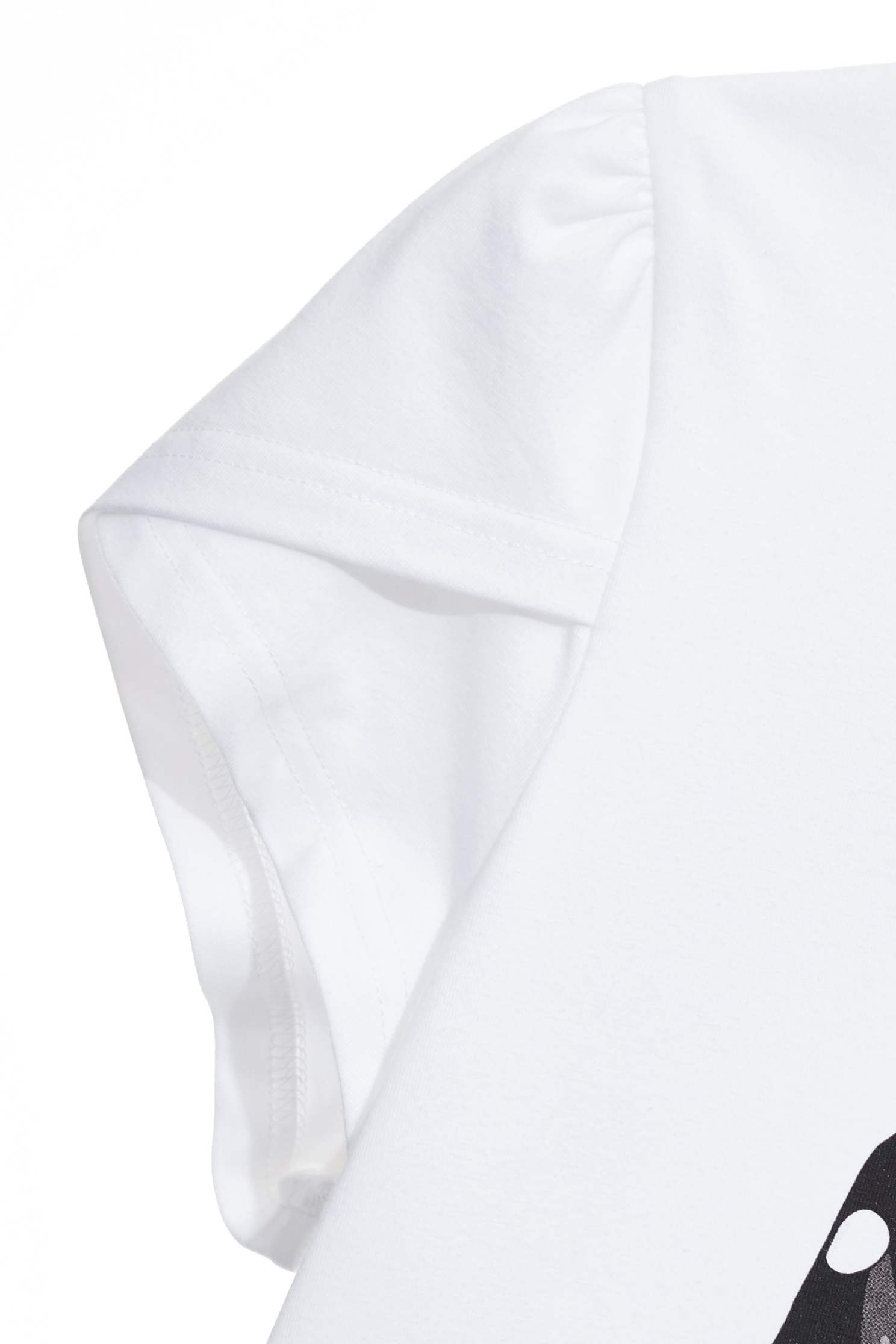 Petal Sleeve Graphic Print TeePetal Sleeve Graphic Print Tee,Tops,Season (SS) Look,dotcollection,pearl,White tops,Cotton