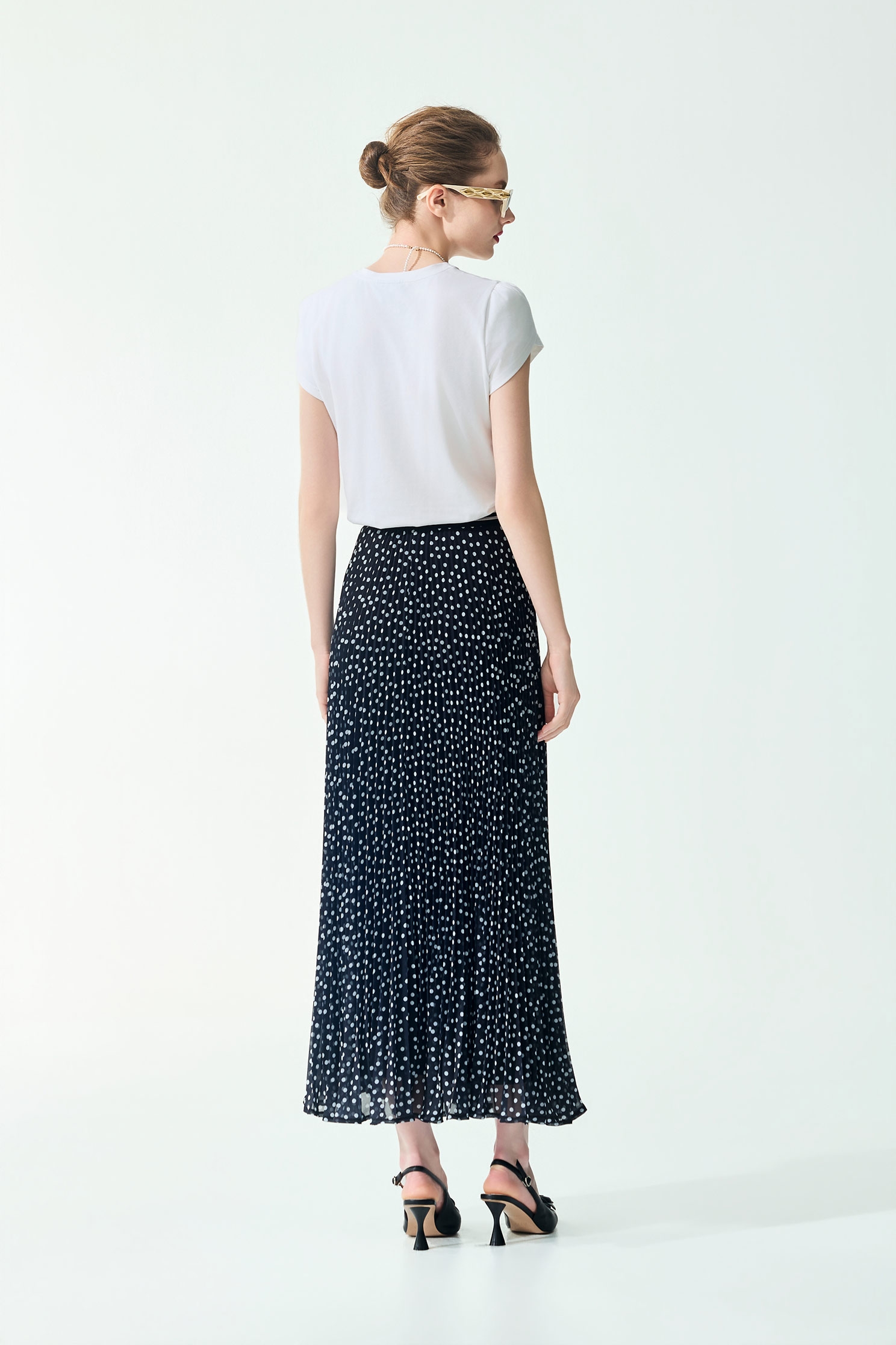 Petal Sleeve Graphic Print TeePetal Sleeve Graphic Print Tee,Tops,Season (SS) Look,dotcollection,pearl,White tops,Cotton