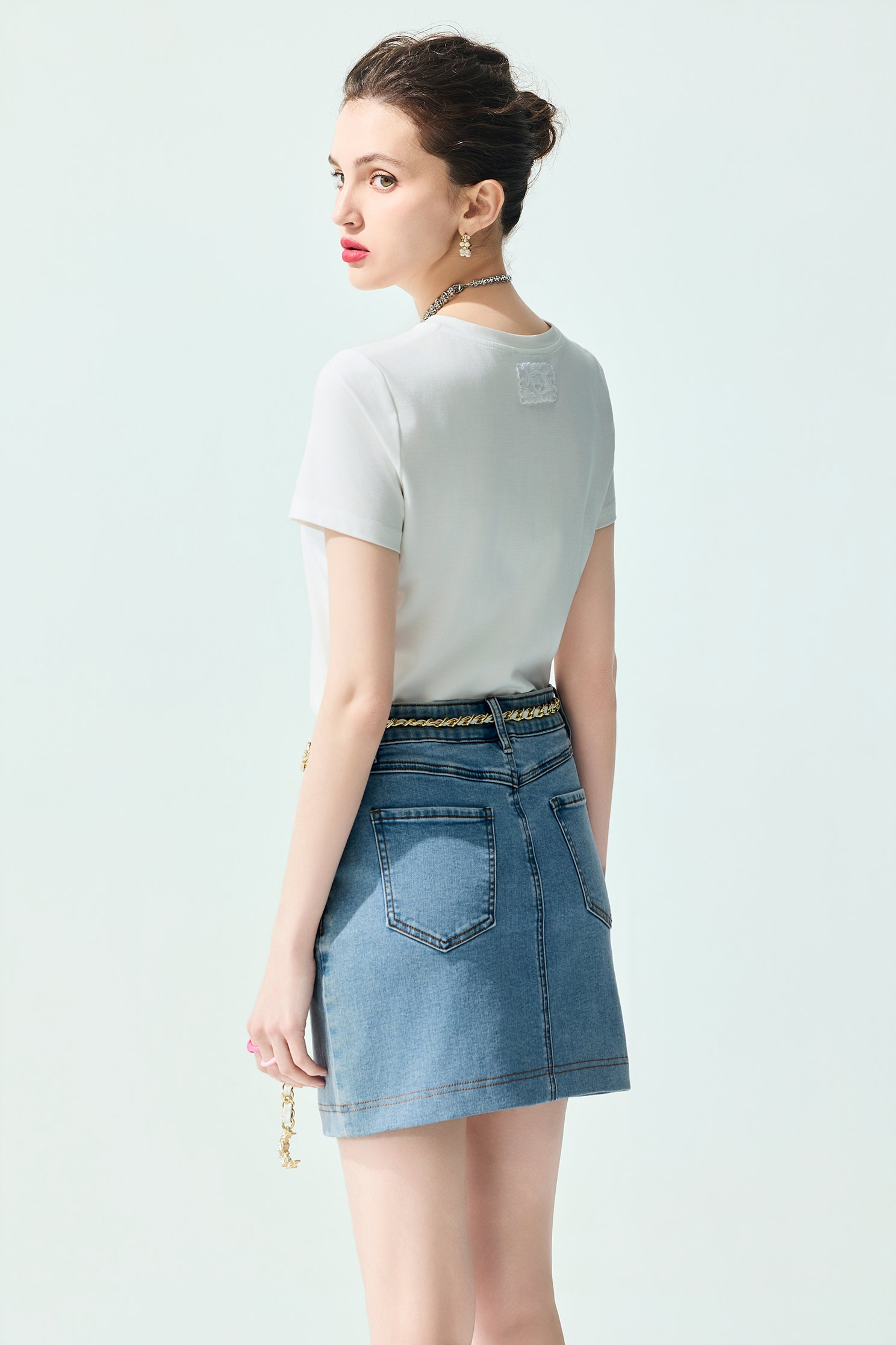 Lemon Graphic Print Short Sleeve TeeLemon Graphic Print Short Sleeve Tee,T-shirts,Tops,Embroidered,Season (SS) Look,White tops