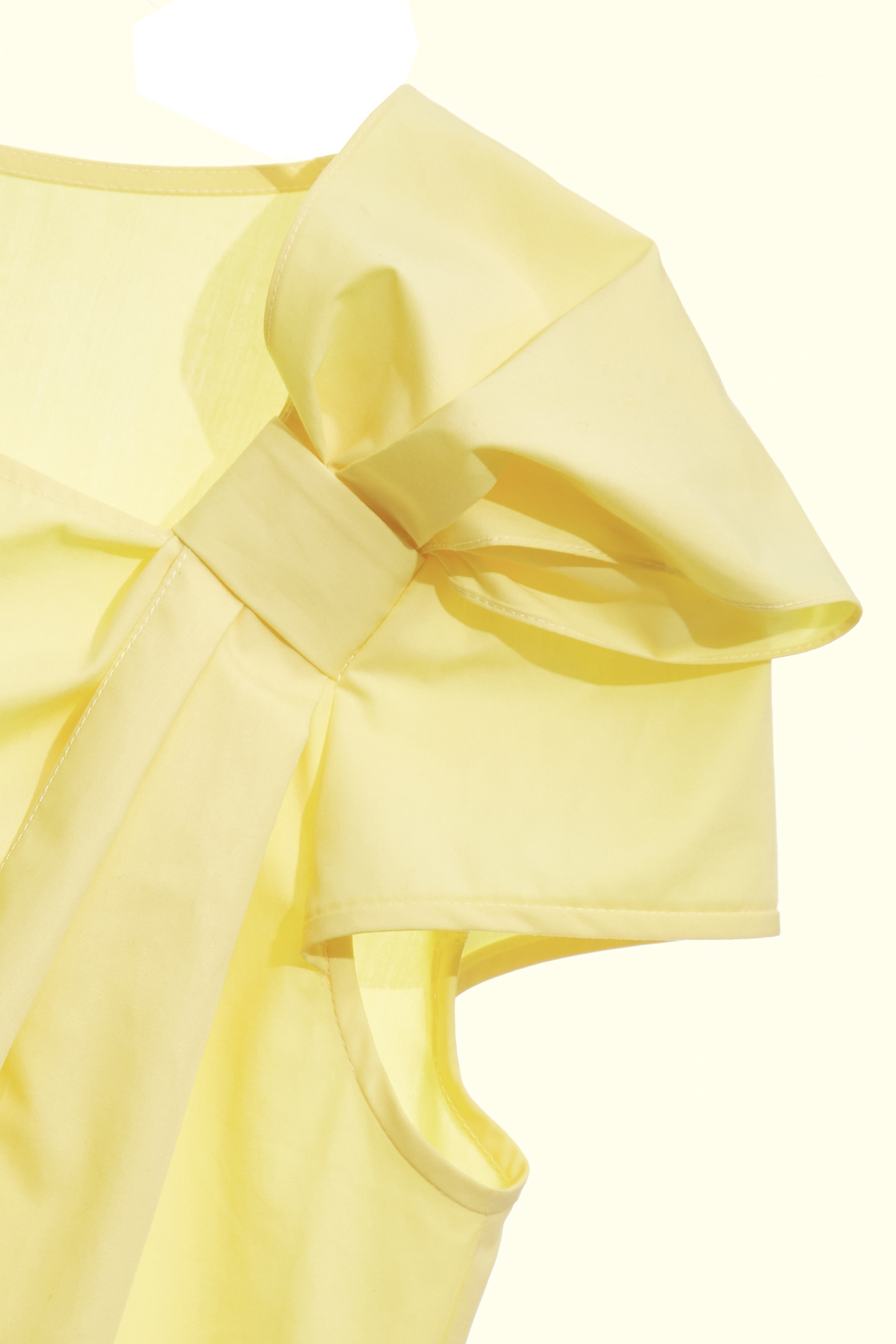 Bow Detail Yellow TopBow Detail Yellow Top,Tops,Season (SS) Look