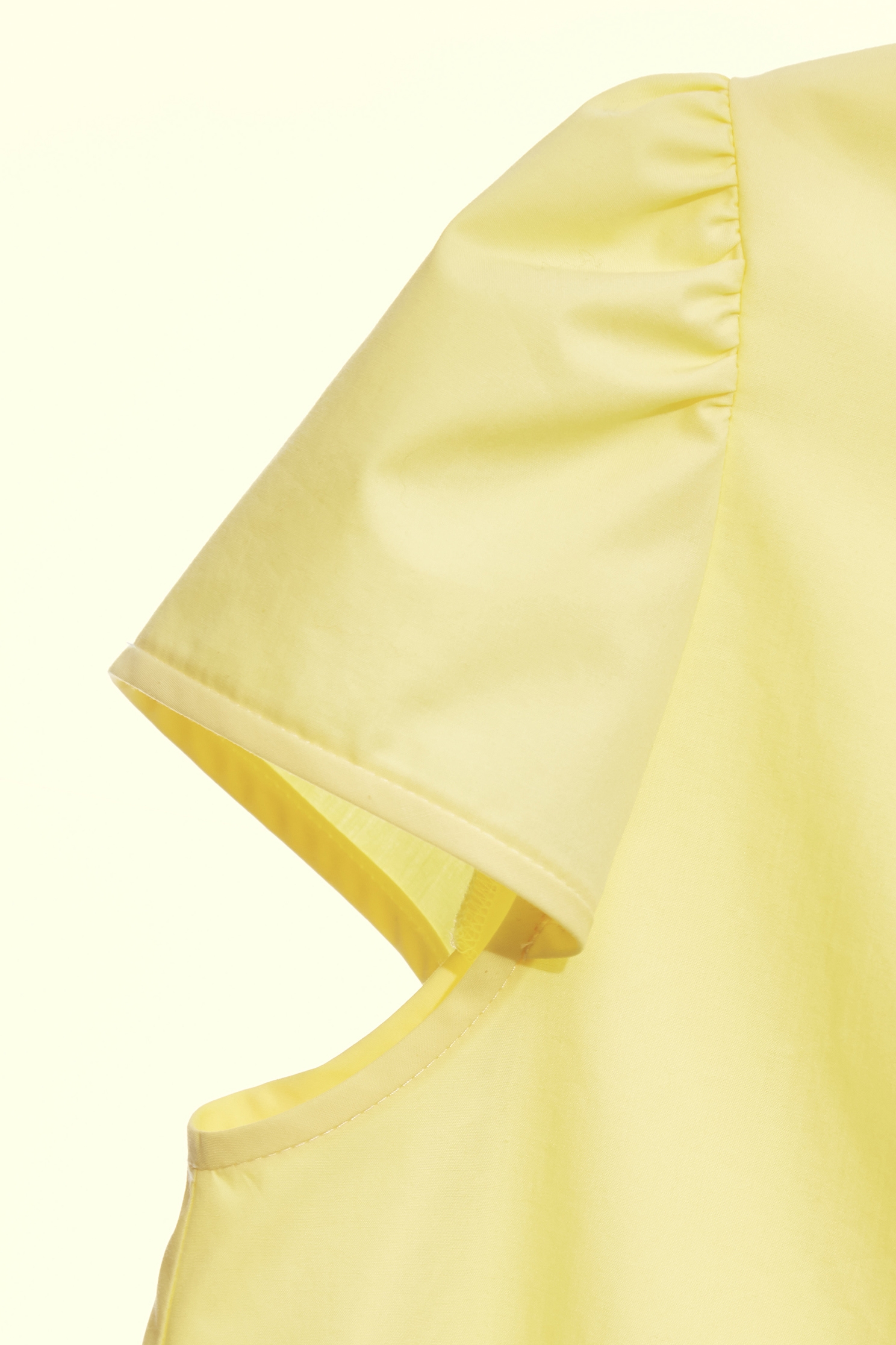 Bow Detail Yellow TopBow Detail Yellow Top,Tops,Season (SS) Look