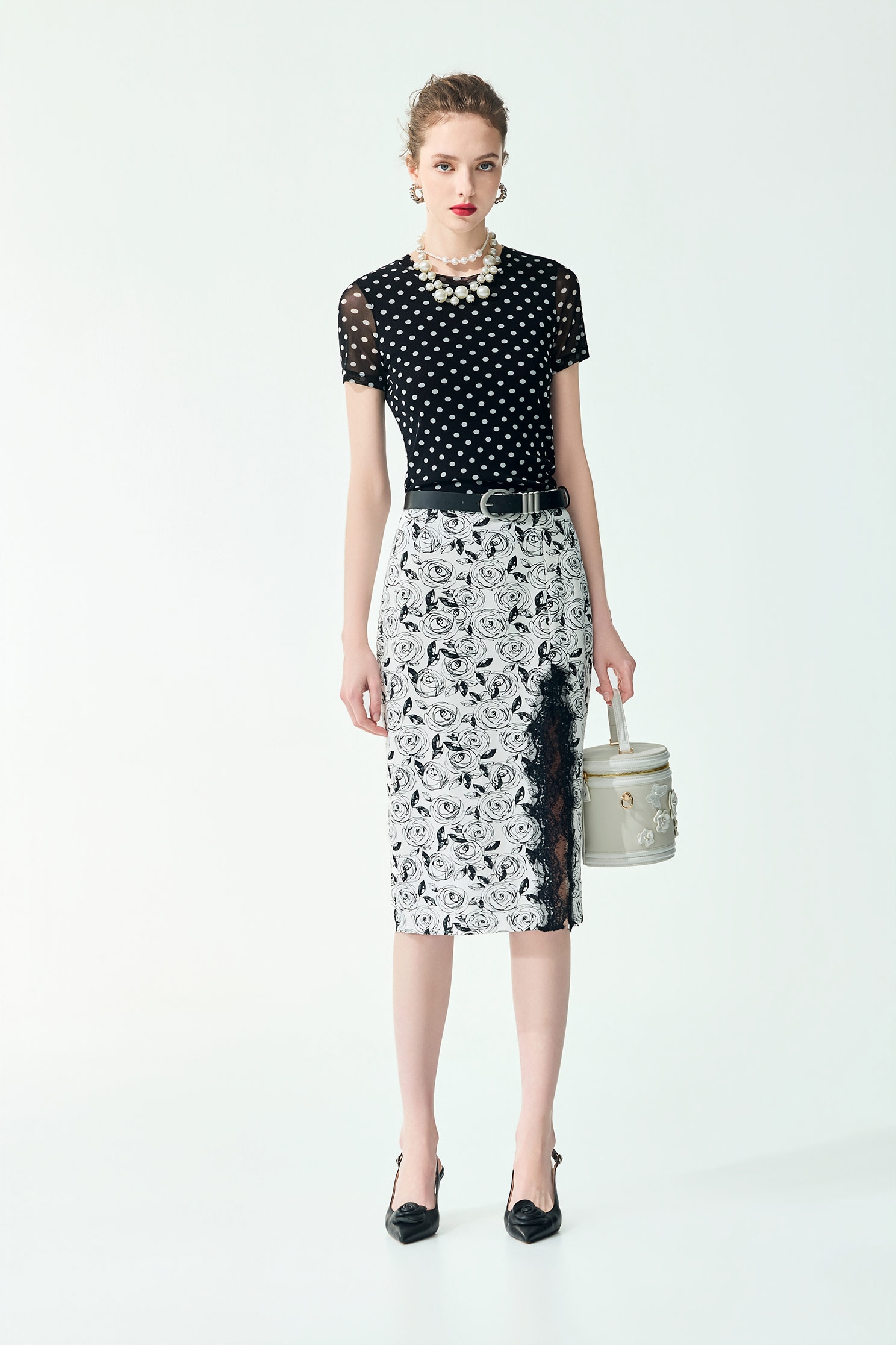Polka Dot Short Sleeve TopPolka Dot Short Sleeve Top,Tops,Season (SS) Look
