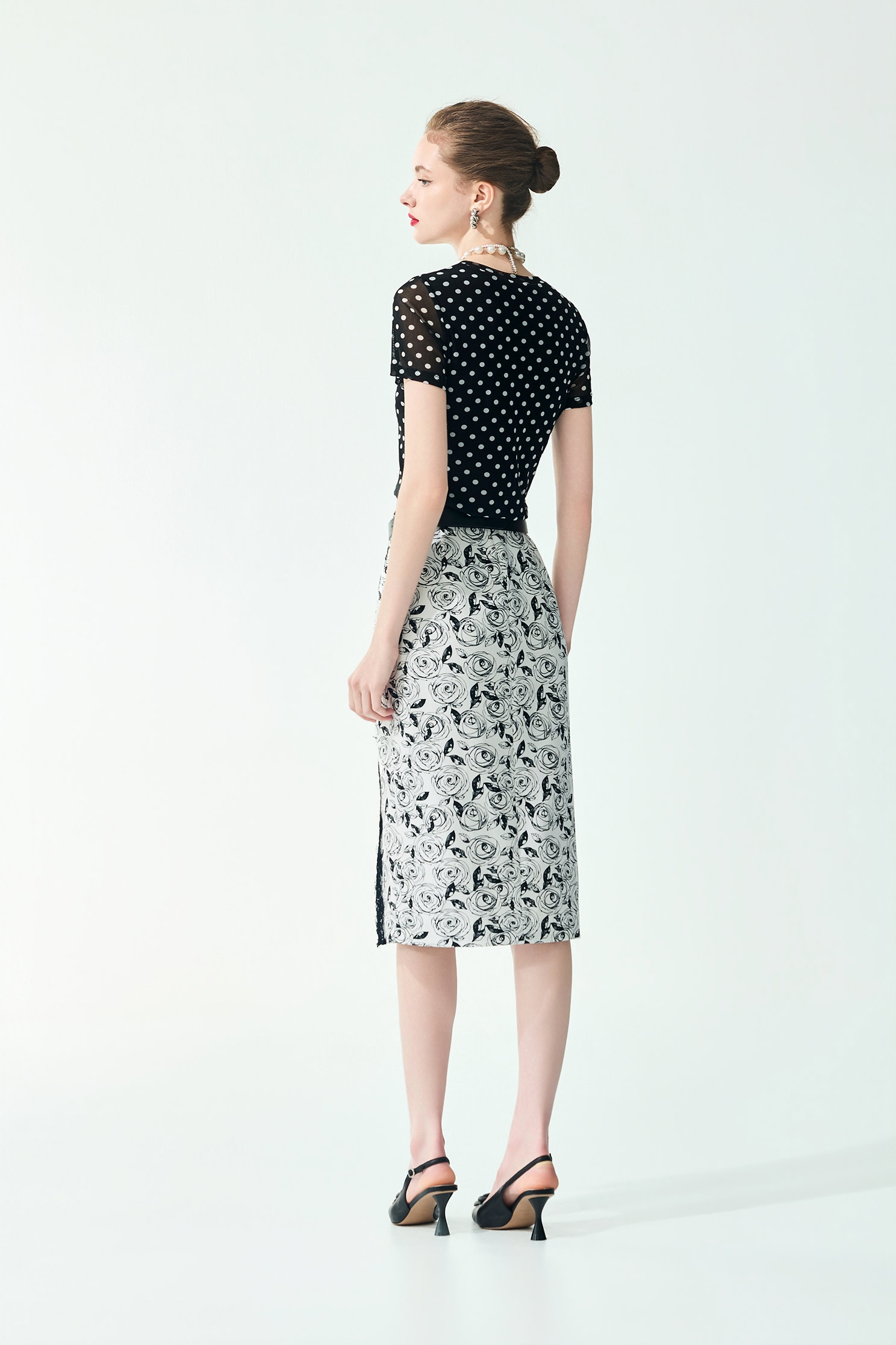 Polka Dot Short Sleeve TopPolka Dot Short Sleeve Top,Tops,Season (SS) Look