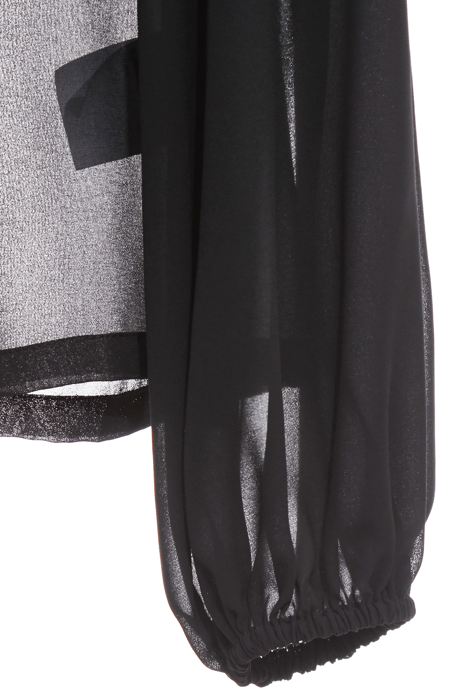 Ruffle Chiffon Long sleeve TopRuffle Chiffon Long sleeve Top,Tops,Under shirts,Season (SS) Look,Chiffon,black tops