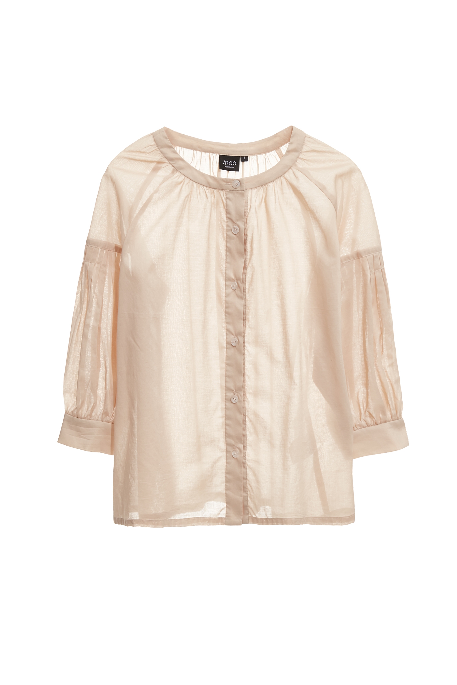 Pleated Sleeve Detail Khaki TopPleated Sleeve Detail Khaki Top,Tops,Season (SS) Look,Blouses