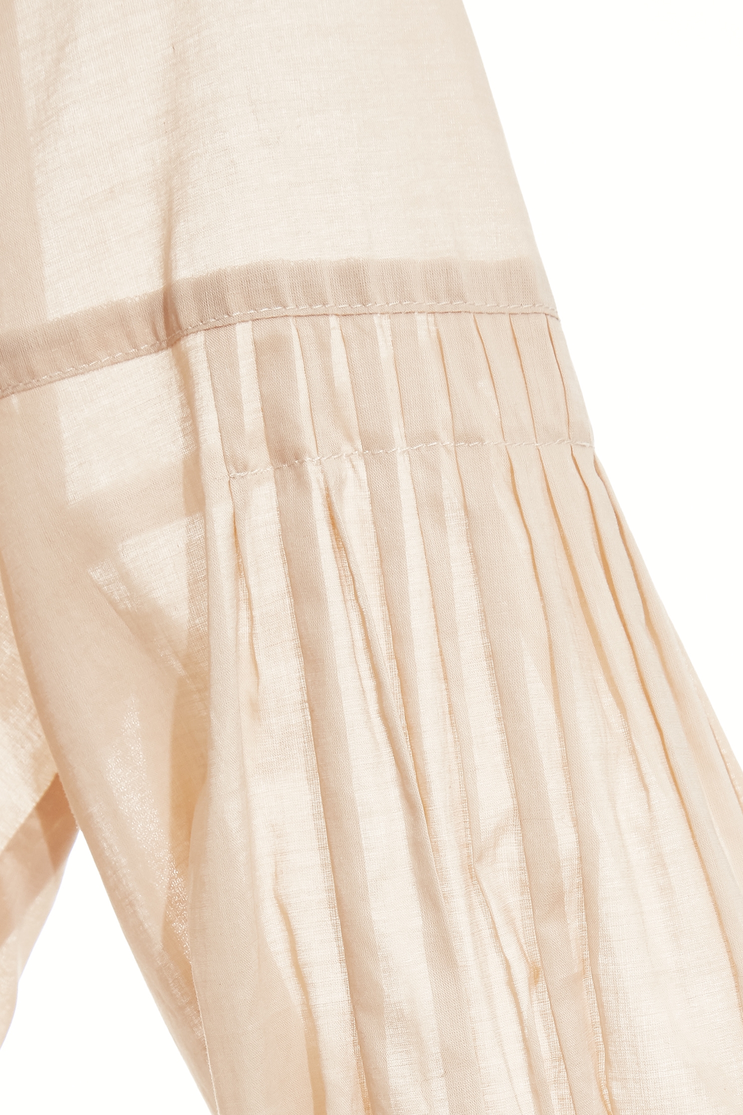 Pleated Sleeve Detail Khaki TopPleated Sleeve Detail Khaki Top,Tops,Season (SS) Look,Blouses