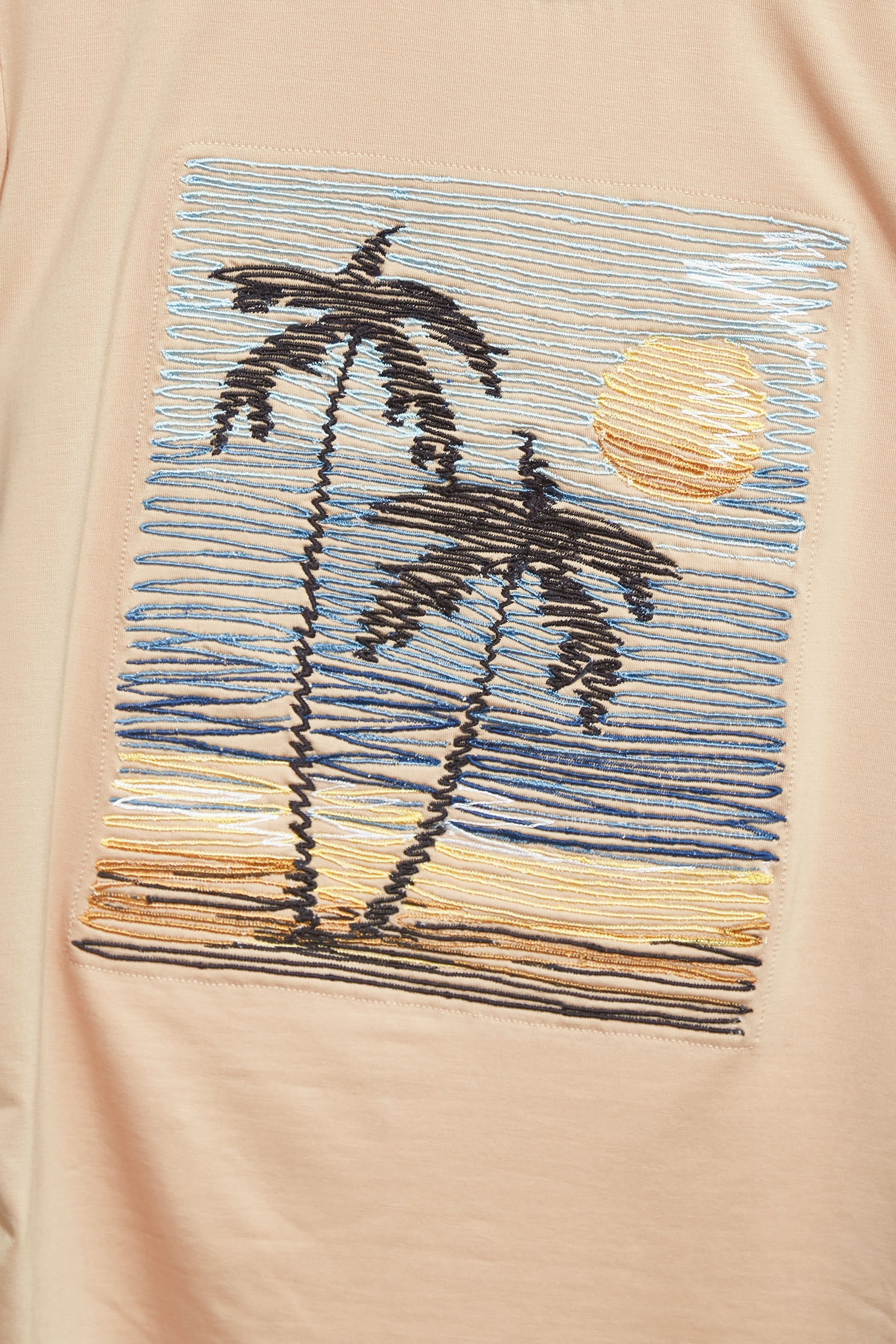 Front Graphic Khaki TeeFront Graphic Khaki Tee,Tops,Embroidered,Season (SS) Look