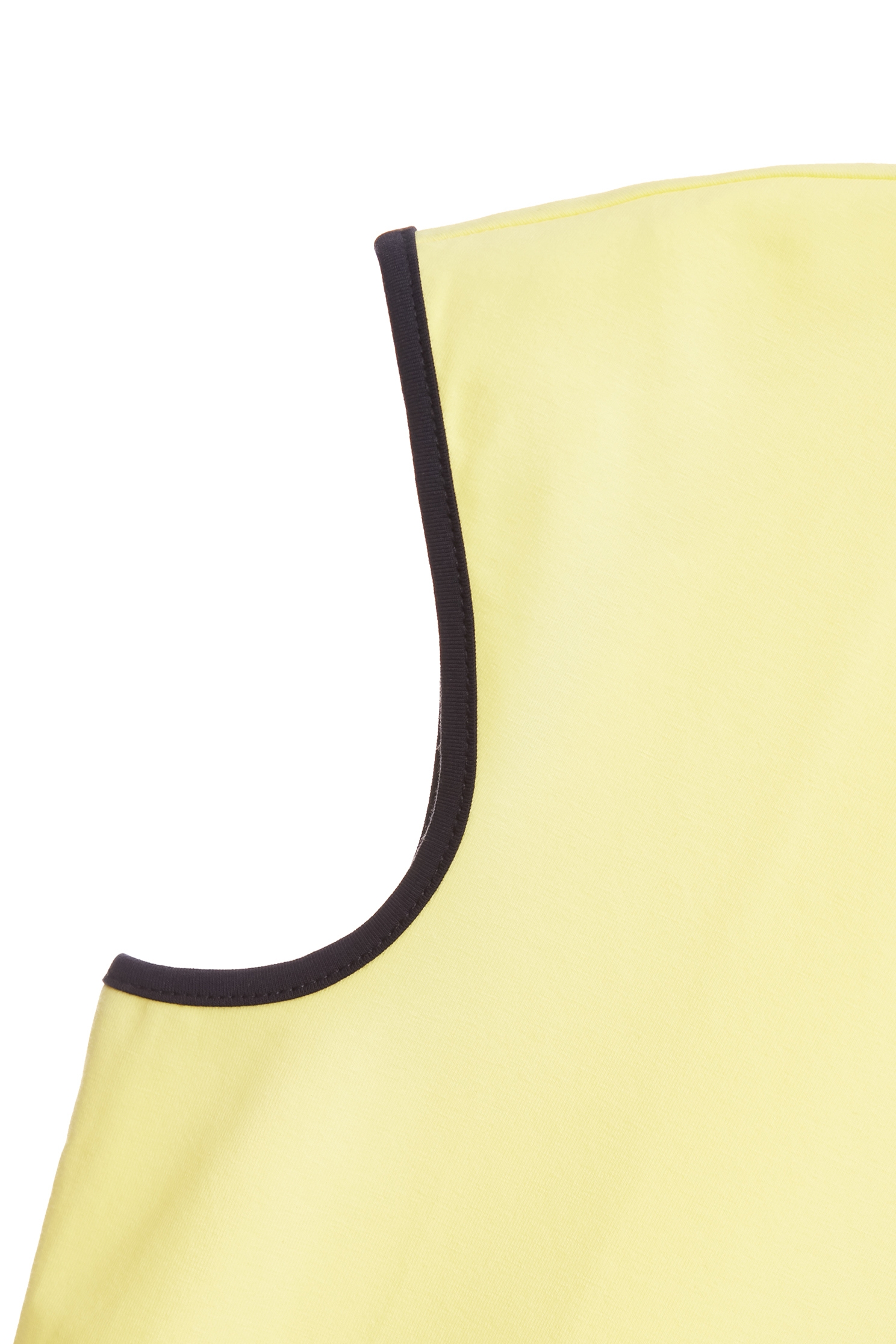 Bright Yellow Ribbon Detail TeeBright Yellow Ribbon Detail Tee,Tops,Season (SS) Look,Cotton,bows