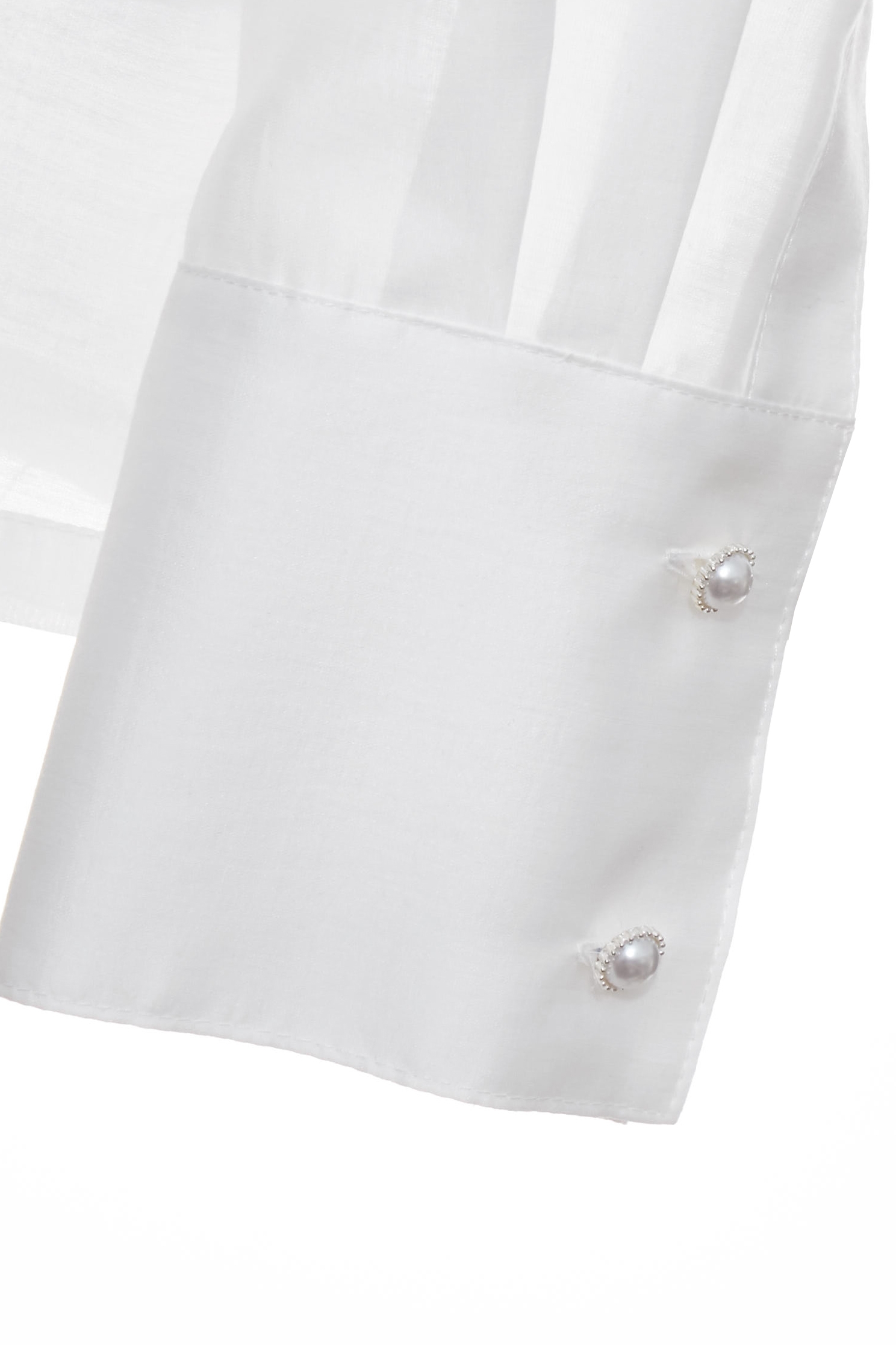 Ruffle Detail Chiffon BlouseRuffle Detail Chiffon Blouse,Tops,pearl,White tops,Season (AW) Look