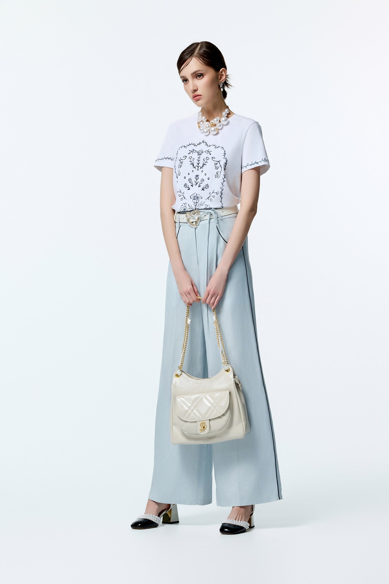 Front Graphic Short Sleeve TeeFront Graphic Short Sleeve Tee,T-shirts,T-shirts,Tops,Embroidered,Season (AW) Look,Valentine,Cotton