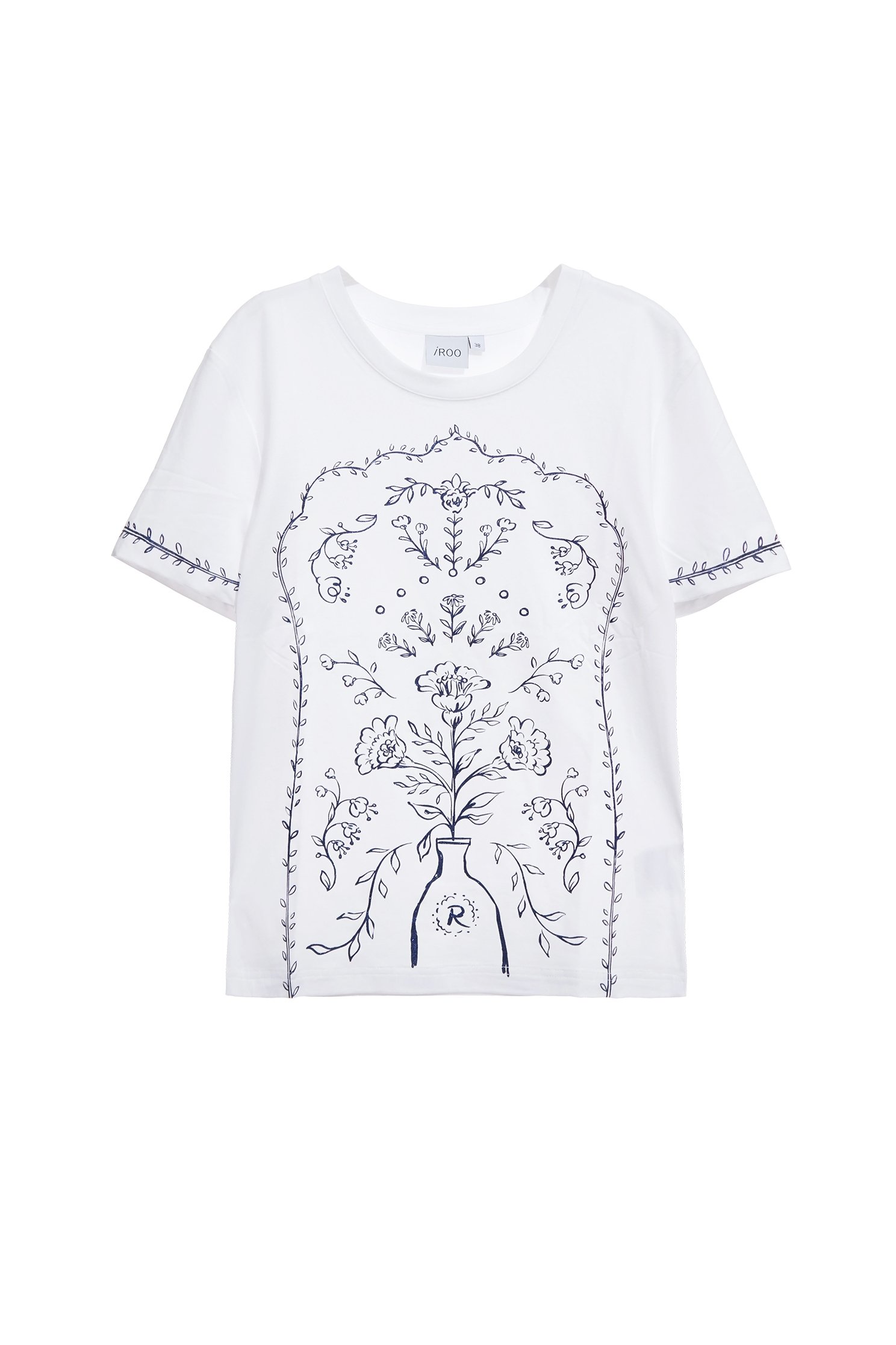 Front Graphic Short Sleeve TeeFront Graphic Short Sleeve Tee,T-shirts,T-shirts,Tops,Embroidered,Season (AW) Look,Valentine,Cotton