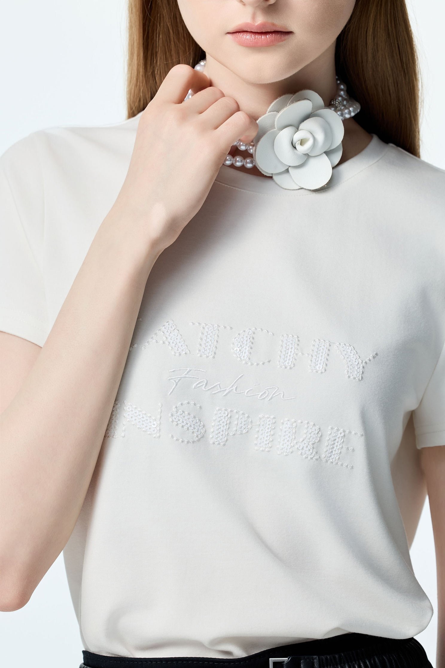 Front Slogan Short Sleeve TeeFront Slogan Short Sleeve Tee,Tops,White tops,Season (AW) Look