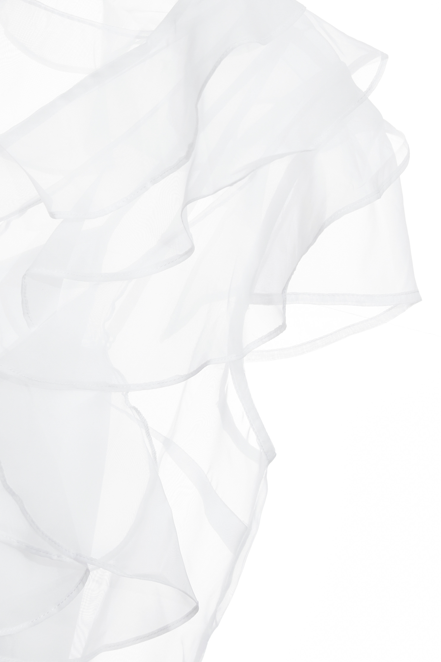 V-neck Ruffle Detail Chiffon TopV-neck Ruffle Detail Chiffon Top,Tops,Under shirts,Season (SS) Look,pearl,White tops