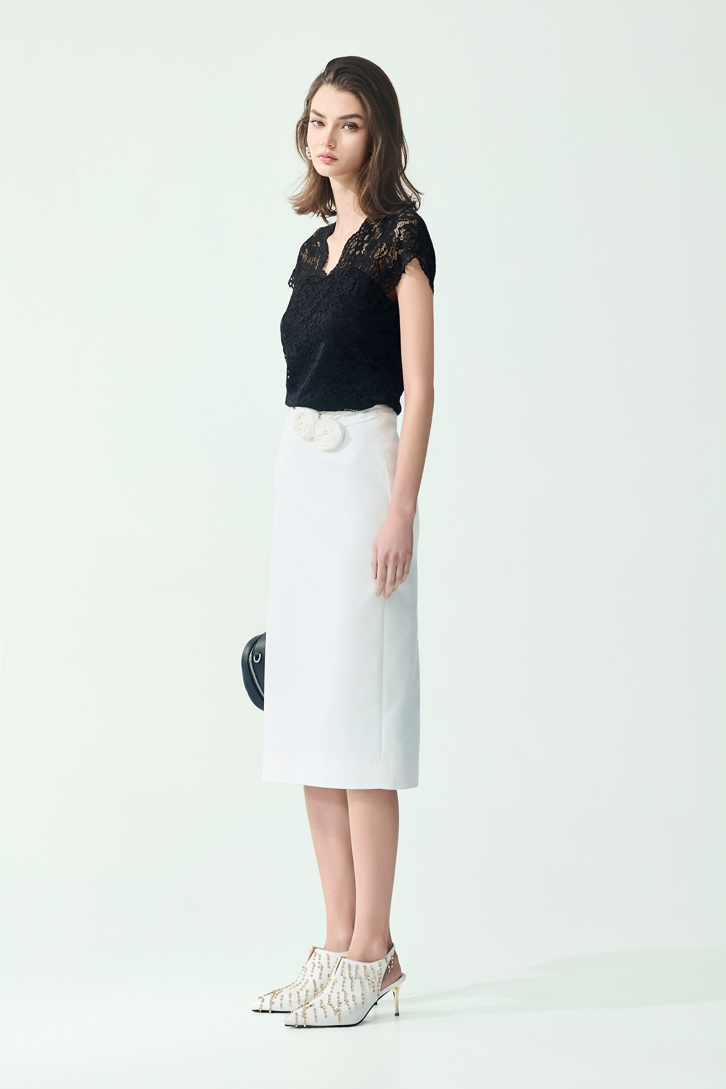 Short Sleeve Lace TopShort Sleeve Lace Top,Tops,Season (SS) Look,Lace,black tops