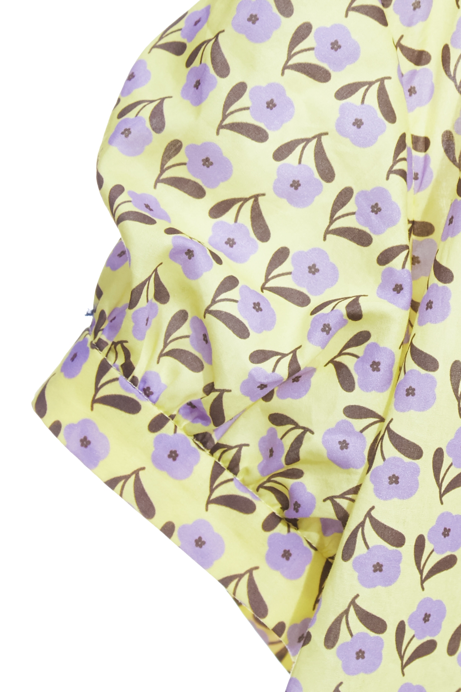 Purple Floral Print V-neck TopPurple Floral Print V-neck Top,Tops,Season (SS) Look,Blouses