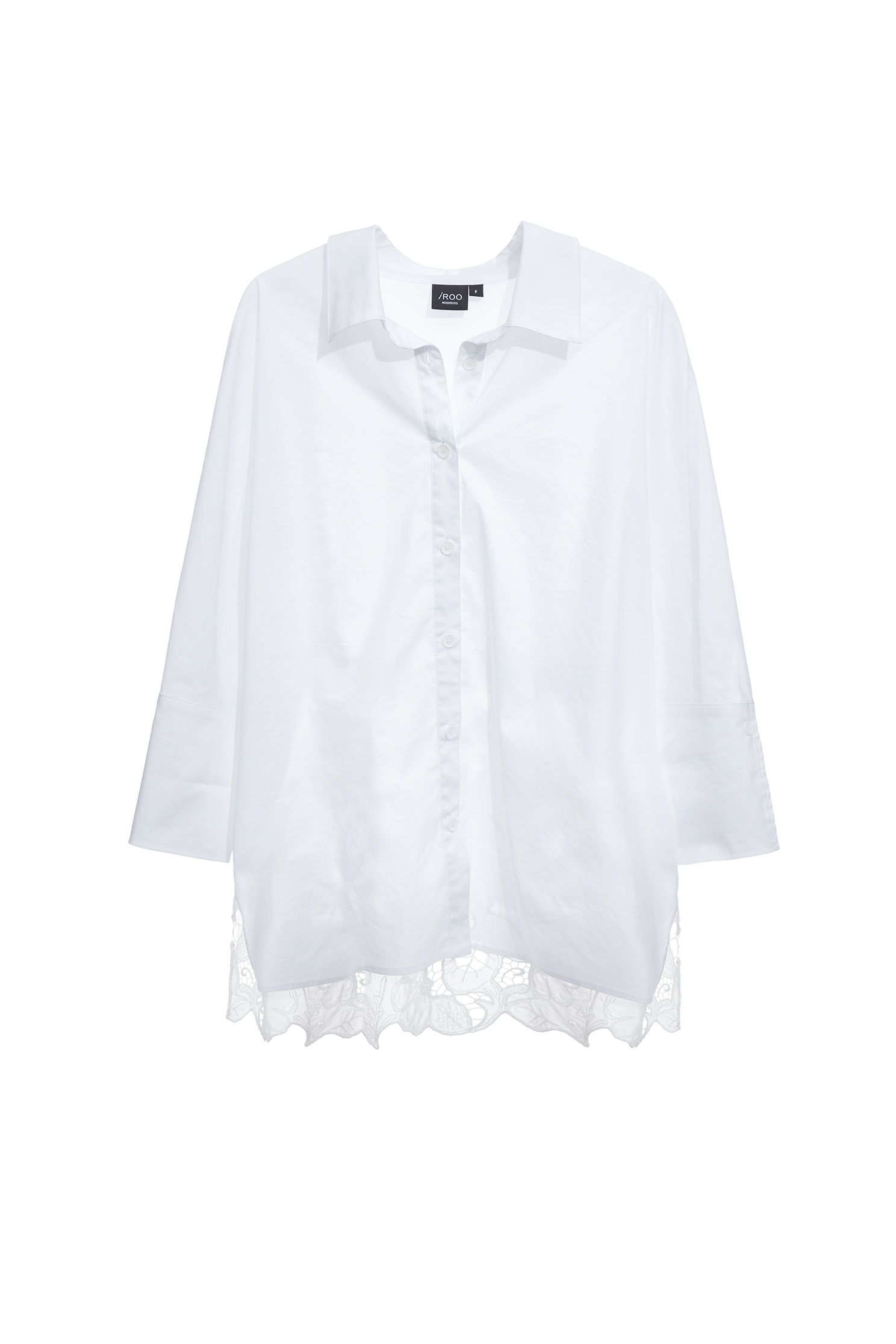 Back Lace Detail Oversize BlouseBack Lace Detail Oversize Blouse,Tops,Embroidered,Season (SS) Look,White tops,Lace