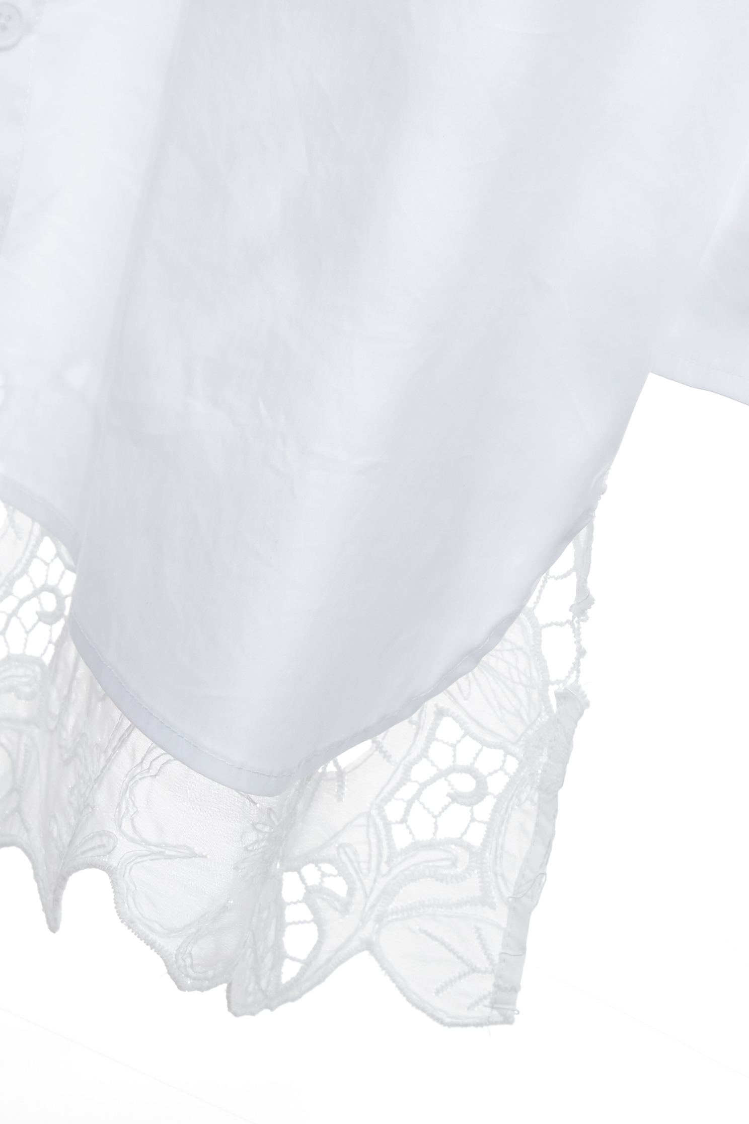 Back Lace Detail Oversize BlouseBack Lace Detail Oversize Blouse,Tops,Embroidered,Season (SS) Look,White tops,Lace