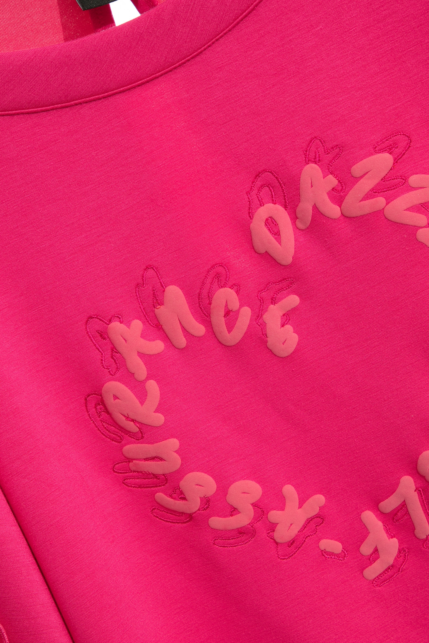 Heart Shape Top With Ruffle Sleeve DetailHeart Shape Top With Ruffle Sleeve Detail,Tops,Season (SS) Look,Embroidered