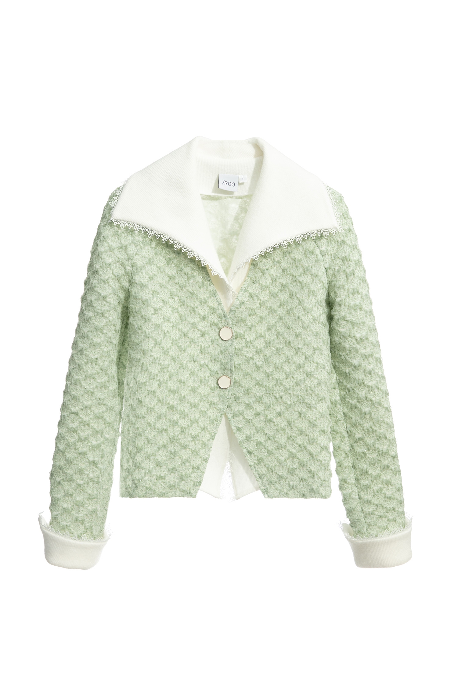 Long Sleeve Contrast Wide Collar TopLong Sleeve Contrast Wide Collar Top,Tops,Season (SS) Look,Plaid,Blouses