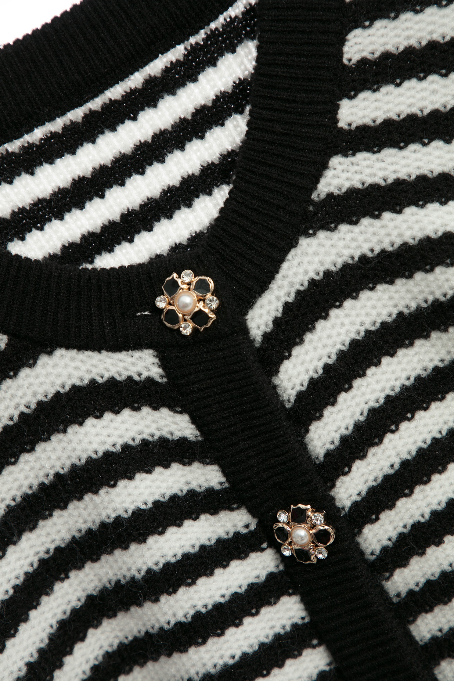 Black White Stripe Long Sleeve Knit TopBlack White Stripe Long Sleeve Knit Top,Tops,Knitted,Knitted tops