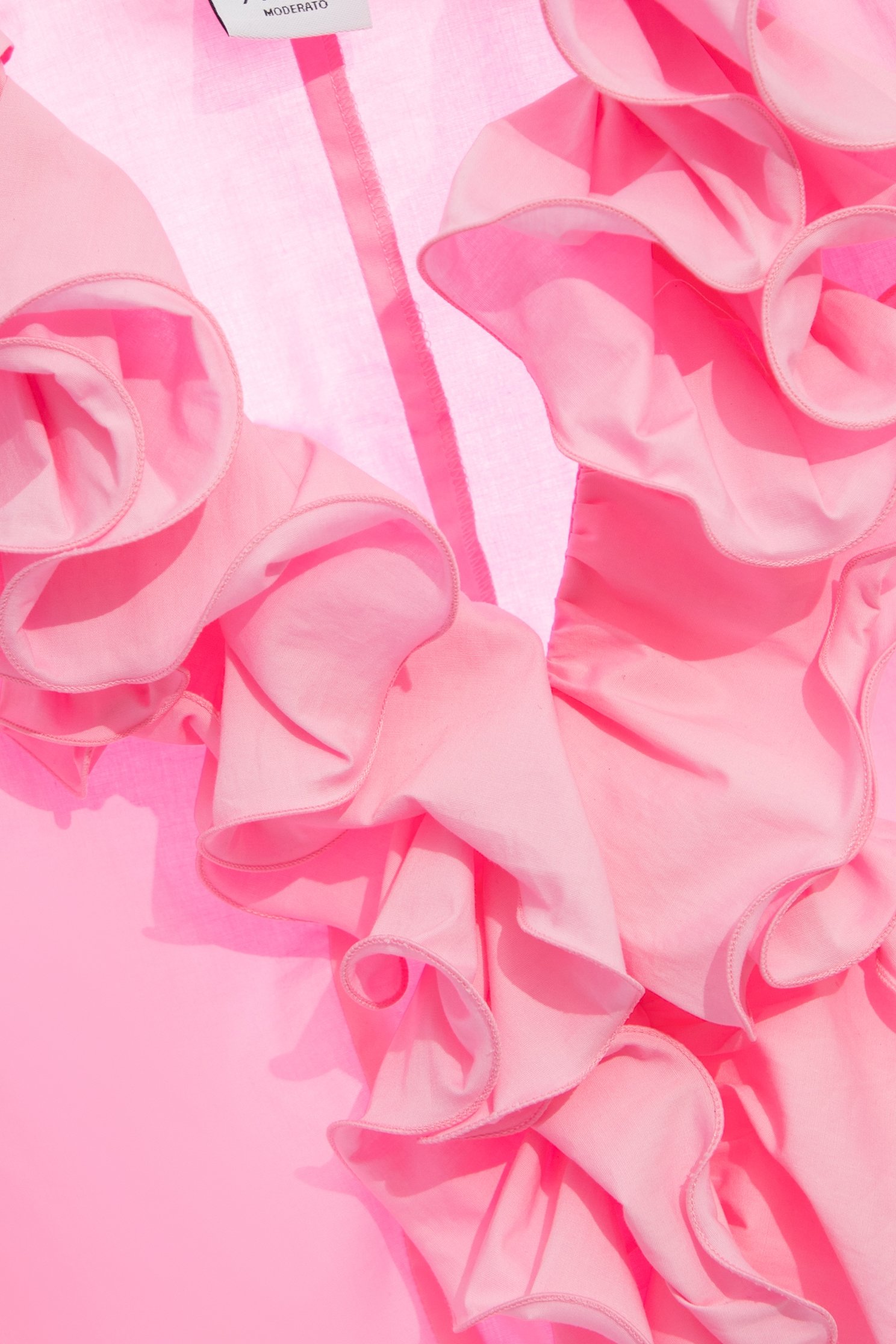 Ruffle Collar Long Sleeve TopRuffle Collar Long Sleeve Top,Tops,Season (SS) Look,Cotton