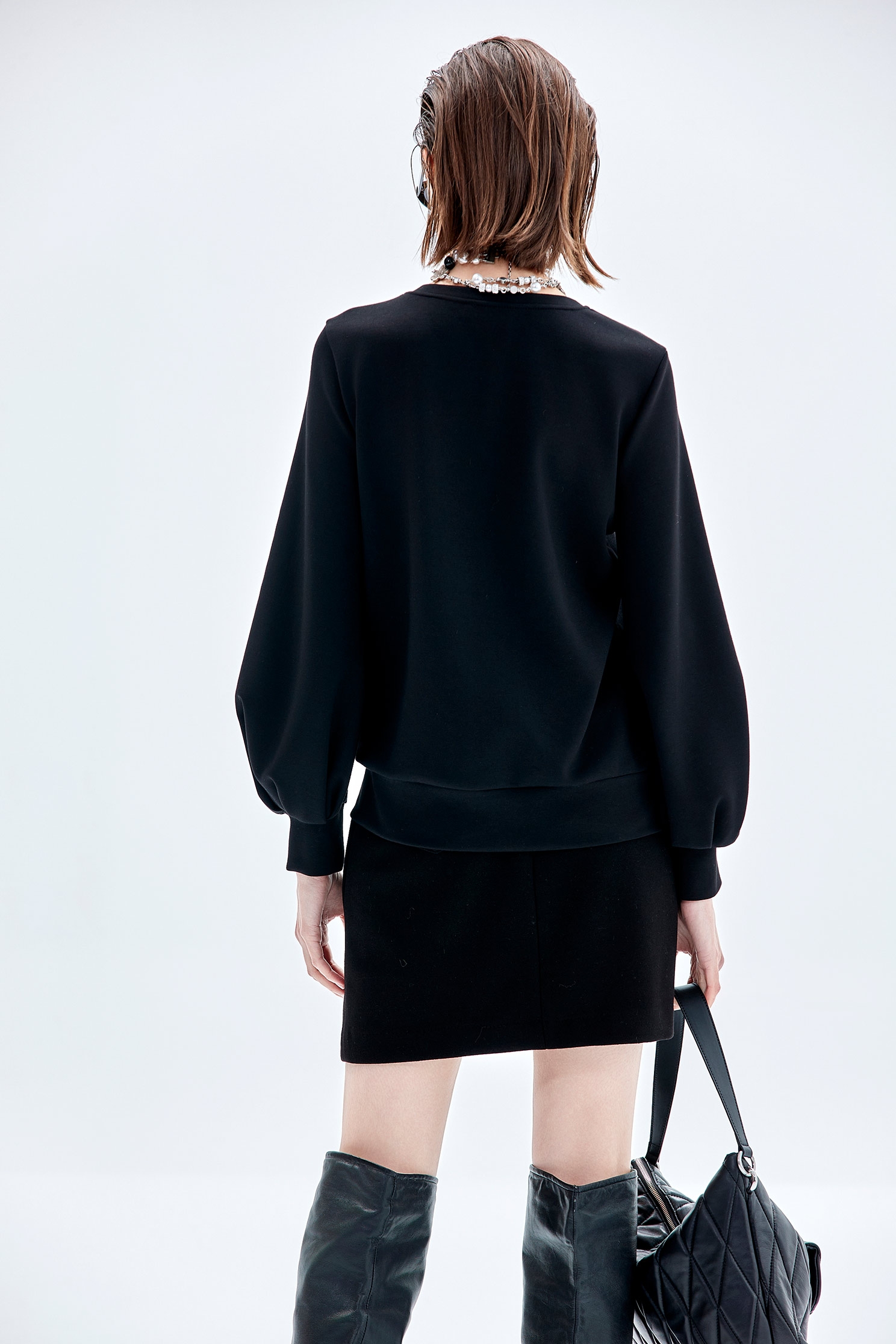 Long Sleeve Half Lace Heart TopLong Sleeve Half Lace Heart Top,Tops,Season (AW) Look,Lace