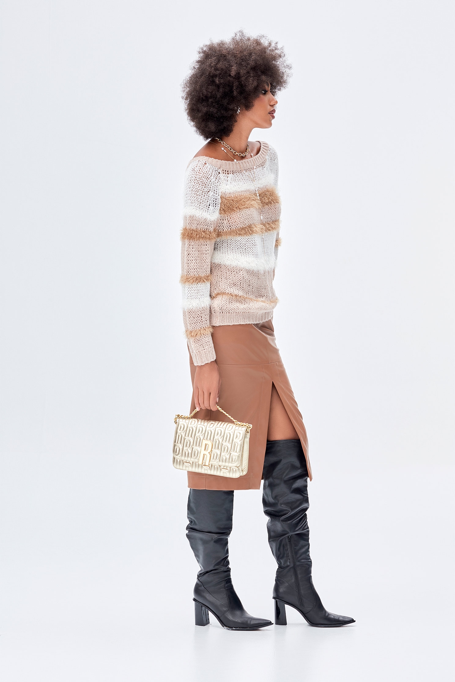 Gradient Mohair Knit TopGradient Mohair Knit Top,Tops,Season (AW) Look,Knitted,Knitted tops