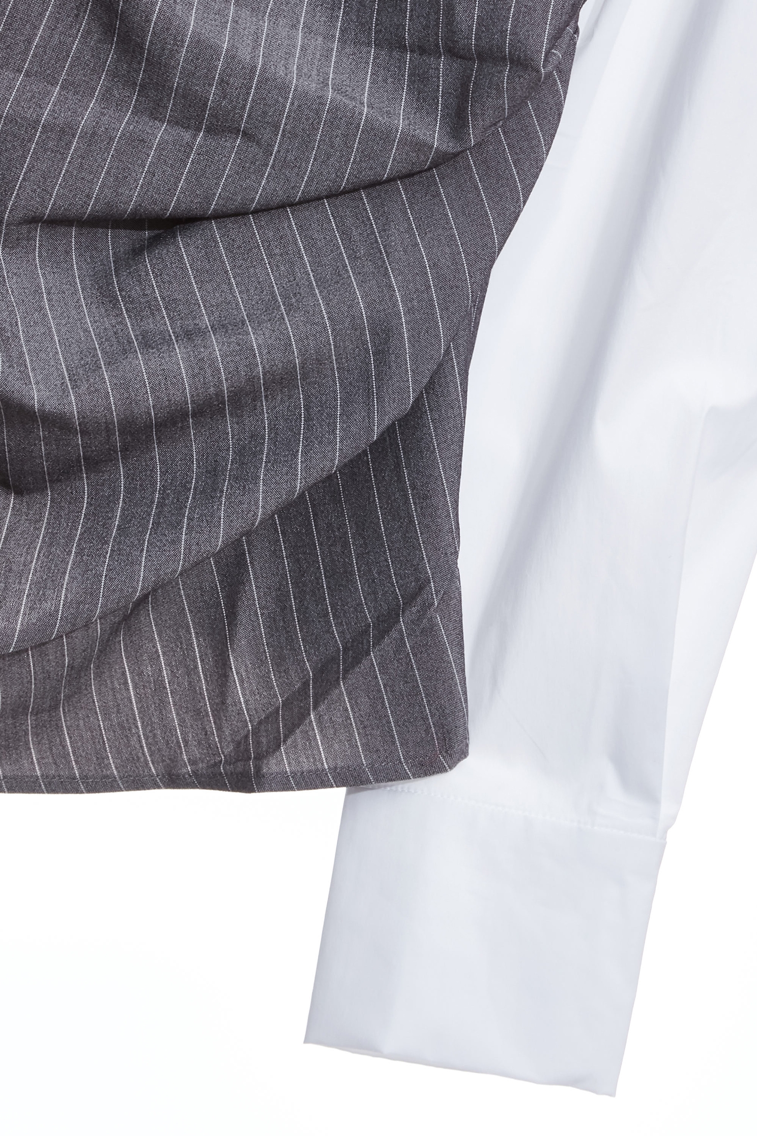 Contrast Grey Asymmetric Detail BlouseContrast Grey Asymmetric Detail Blouse,Tops,Season (AW) Look,Blouses