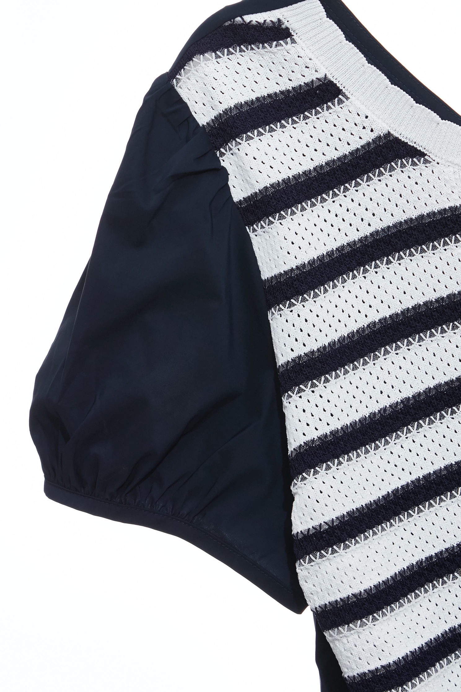 Contrast Navy Sleeve Knit TopContrast Navy Sleeve Knit Top,Tops,Season (AW) Look,Knitted,Knitted tops