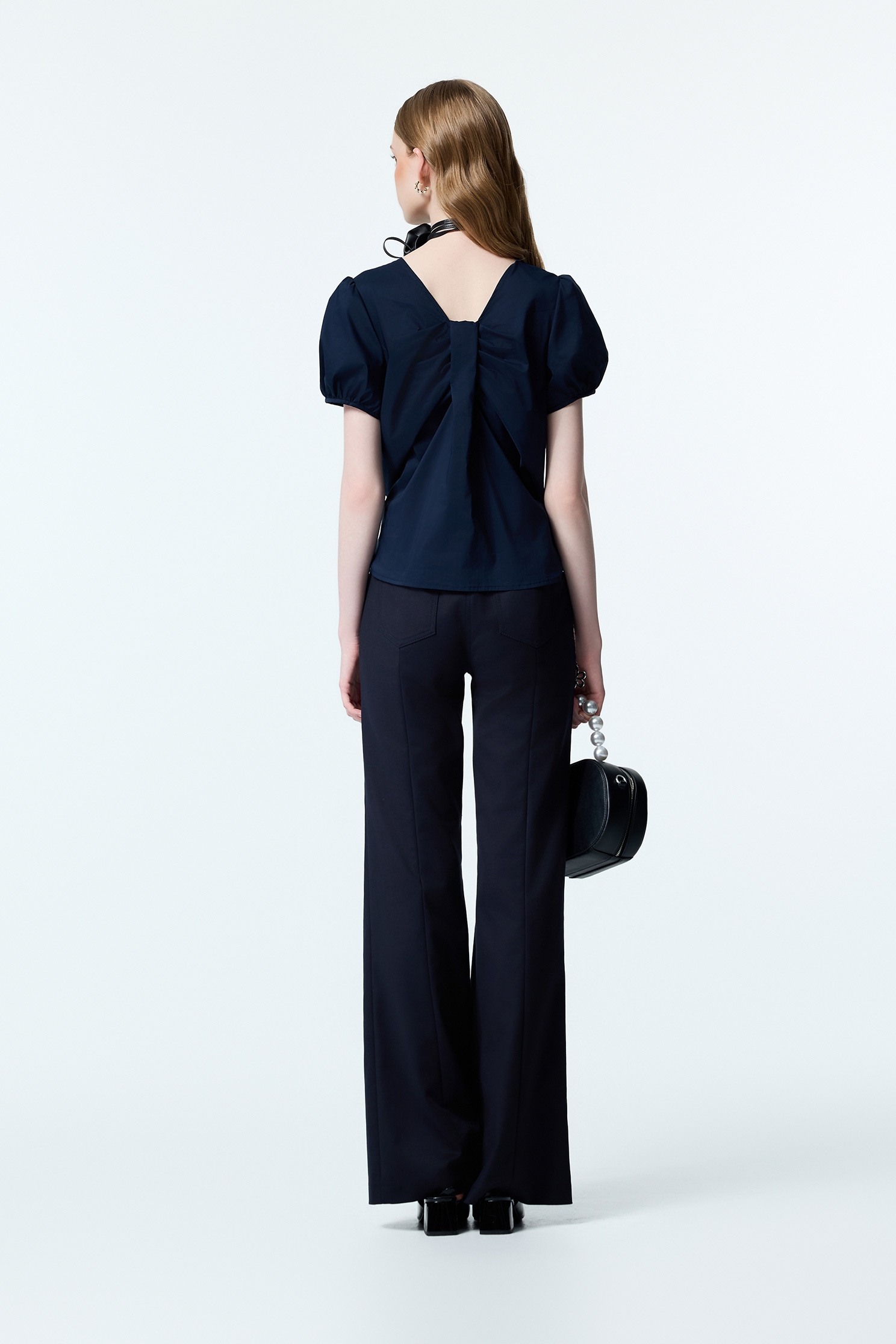 Contrast Navy Sleeve Knit TopContrast Navy Sleeve Knit Top,Tops,Season (AW) Look,Knitted,Knitted tops