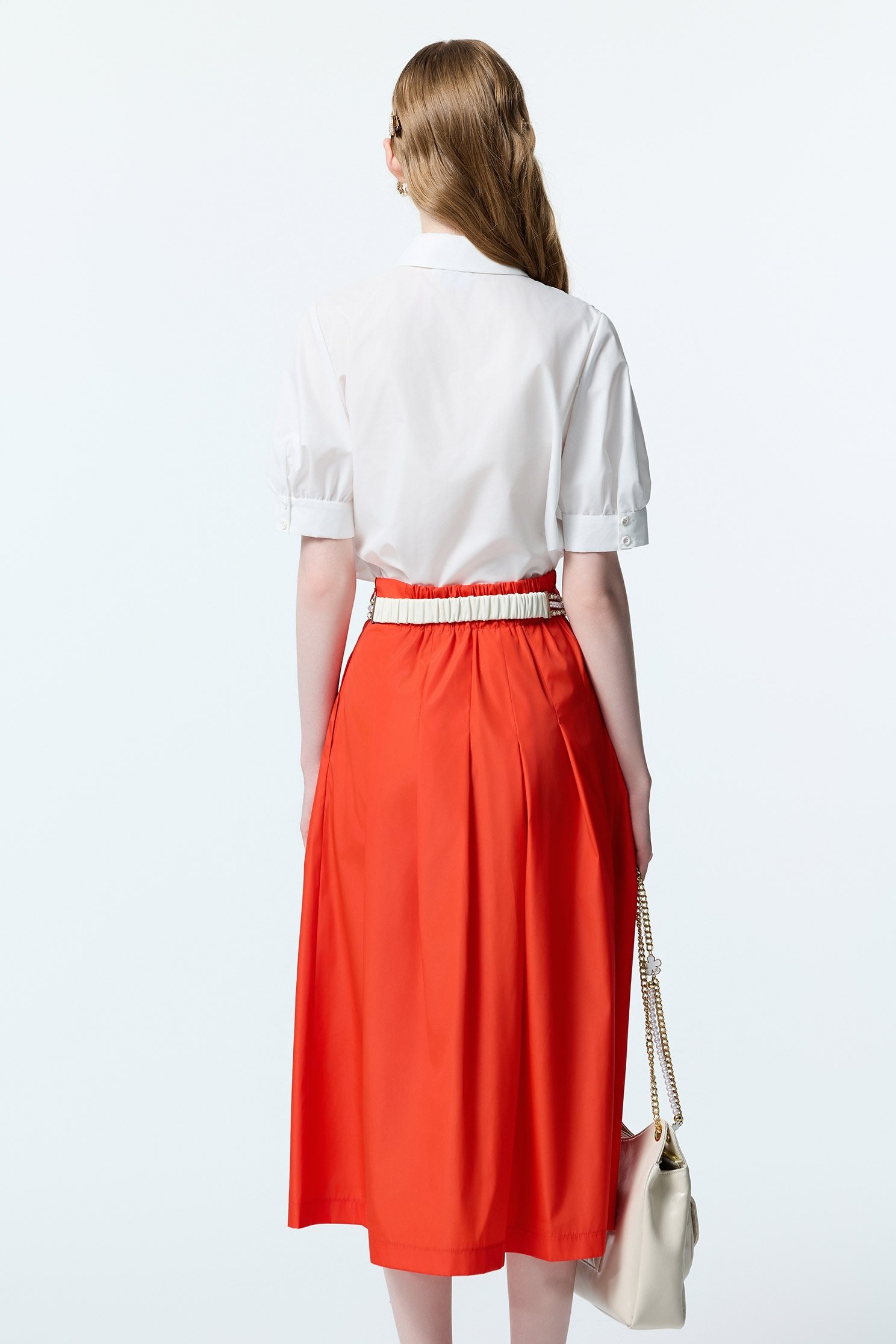 Pearl Neck Tie Detail Short Sleeve TopPearl Neck Tie Detail Short Sleeve Top,Tops,White tops,Season (AW) Look