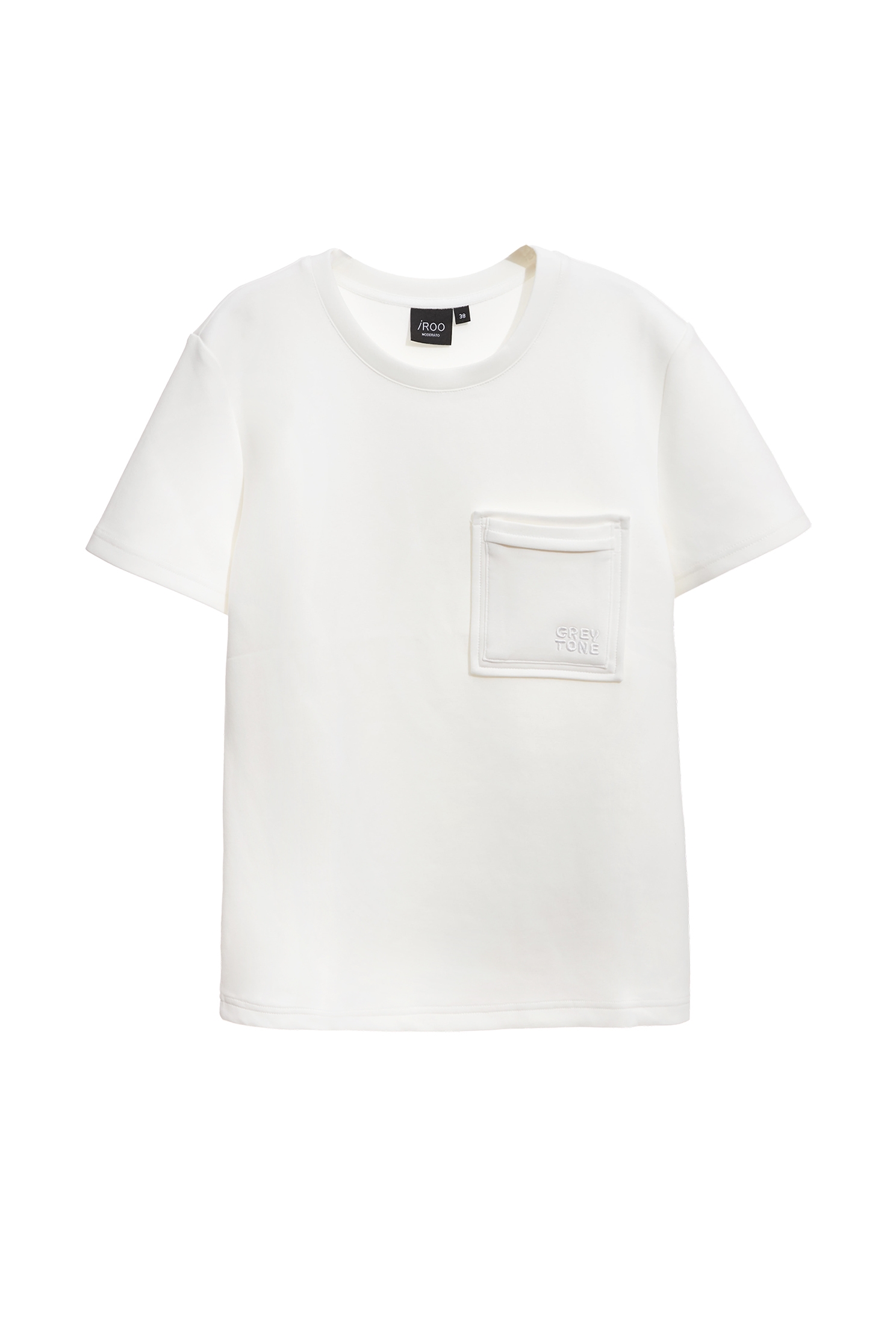 Front Pocket detail Short Sleeve TeeFront Pocket detail Short Sleeve Tee,T-shirts,Tops,Embroidered,White tops,Season (AW) Look