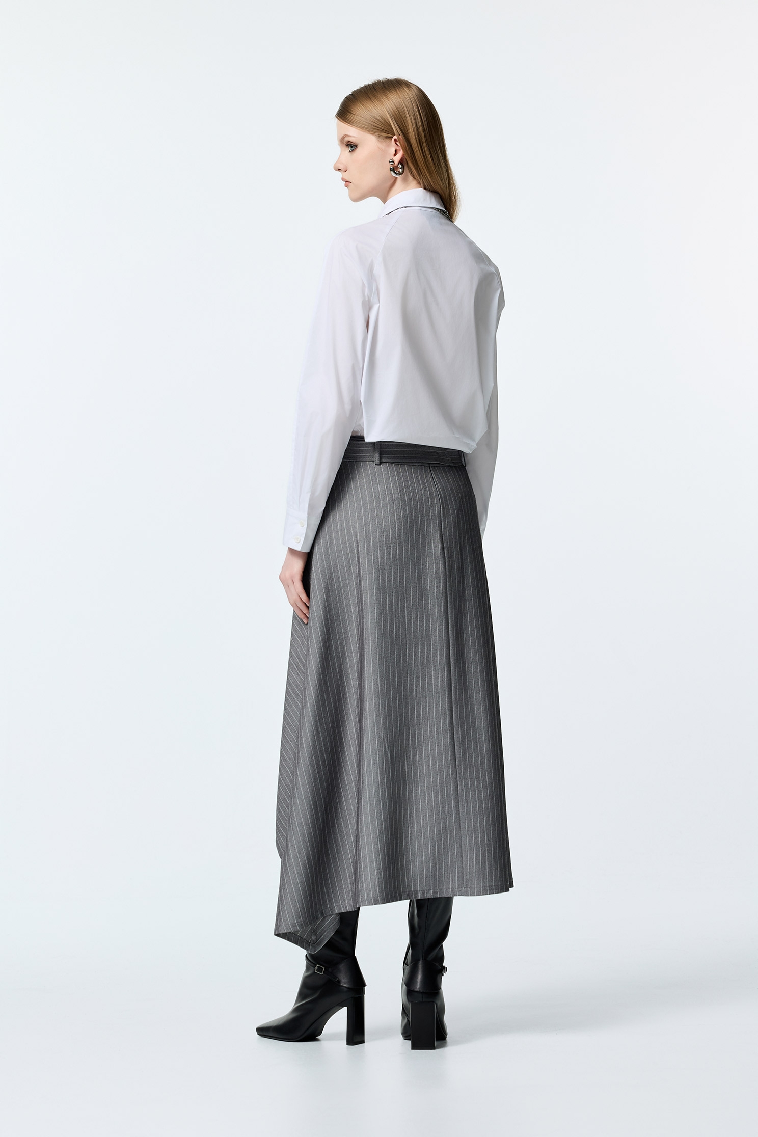 Stitching Detail Button Front BlouseStitching Detail Button Front Blouse,Tops,White tops,Season (AW) Look,Blouses