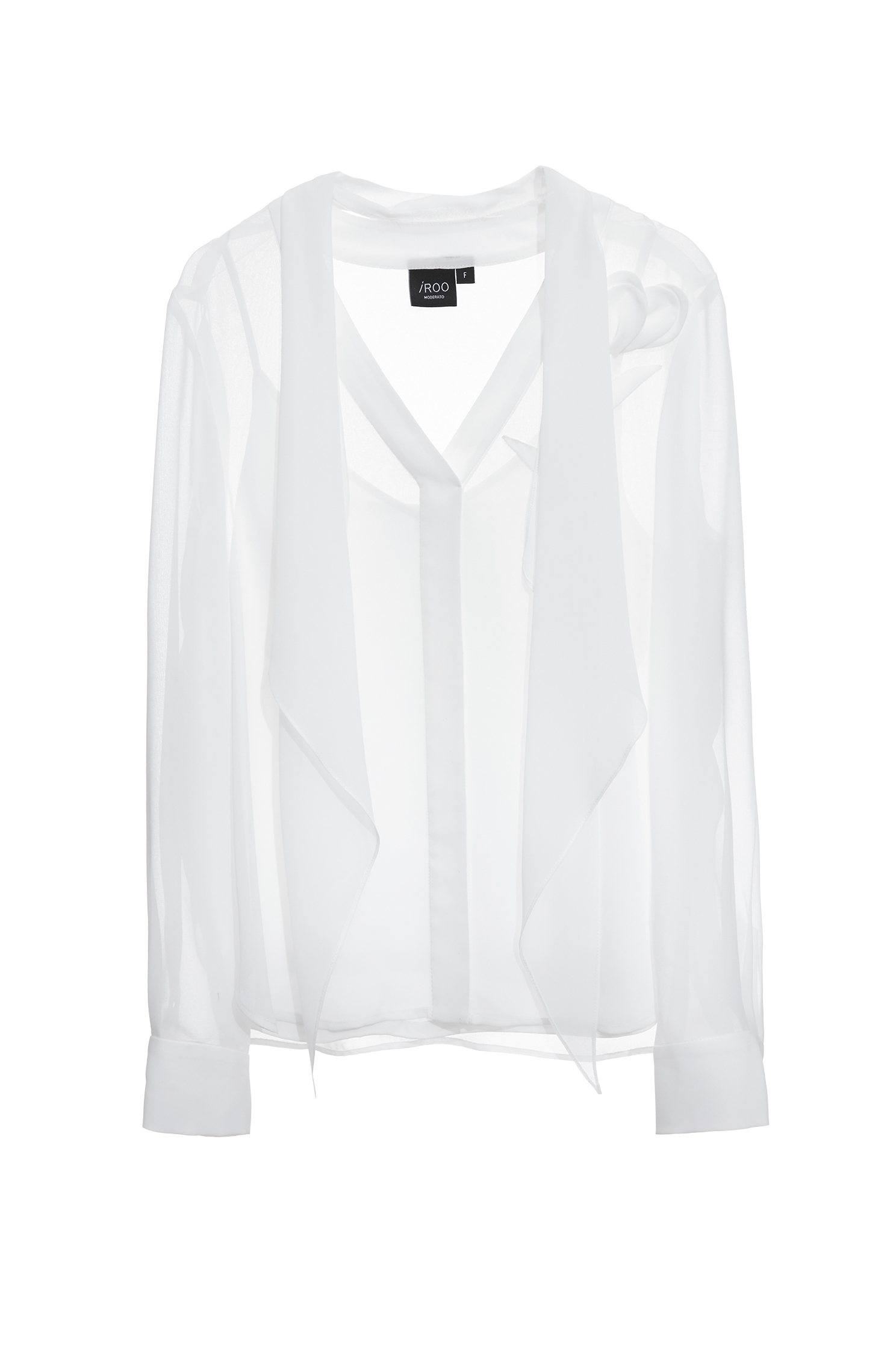 Classic Chiffon Blouse With ScarfClassic Chiffon Blouse With Scarf,Tops,Under shirts,White tops,Season (AW) Look,Chiffon