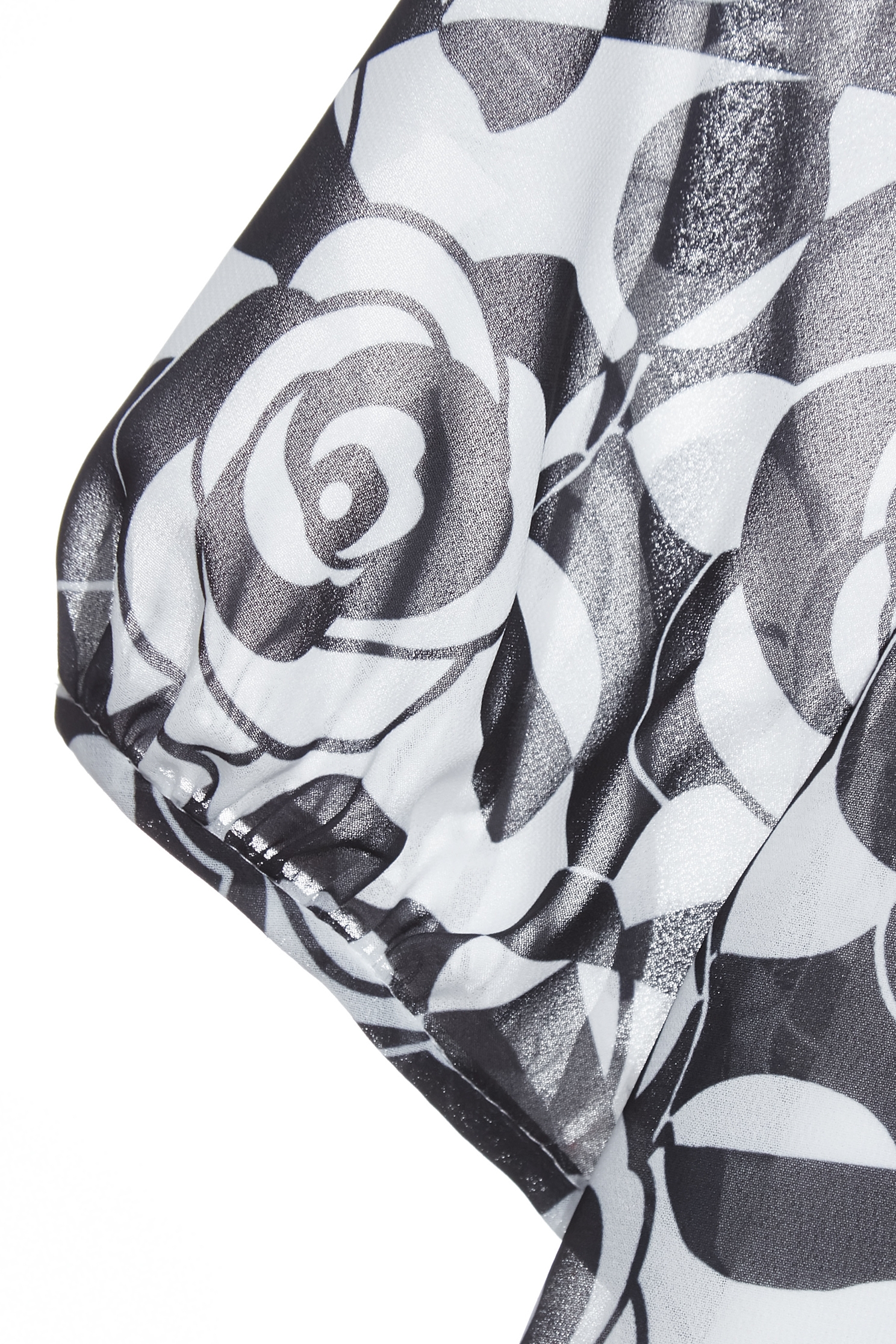 Rose Print Short Sleeve TopRose Print Short Sleeve Top,Tops,Under shirts,Season (AW) Look,Chiffon