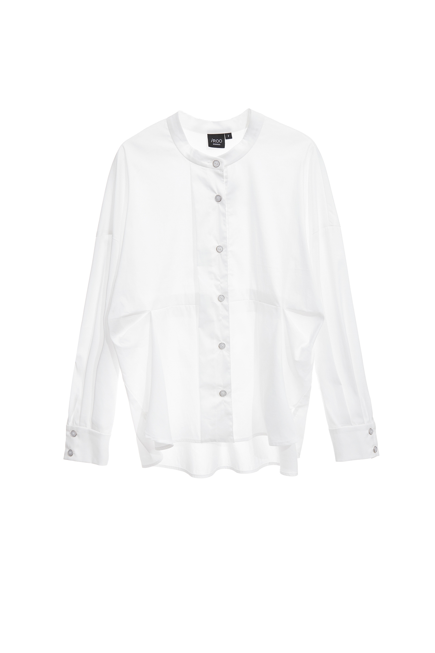 Stand Collar Button Front BlouseStand Collar Button Front Blouse,Tops,Embroidered,White tops,Season (AW) Look,Blouses