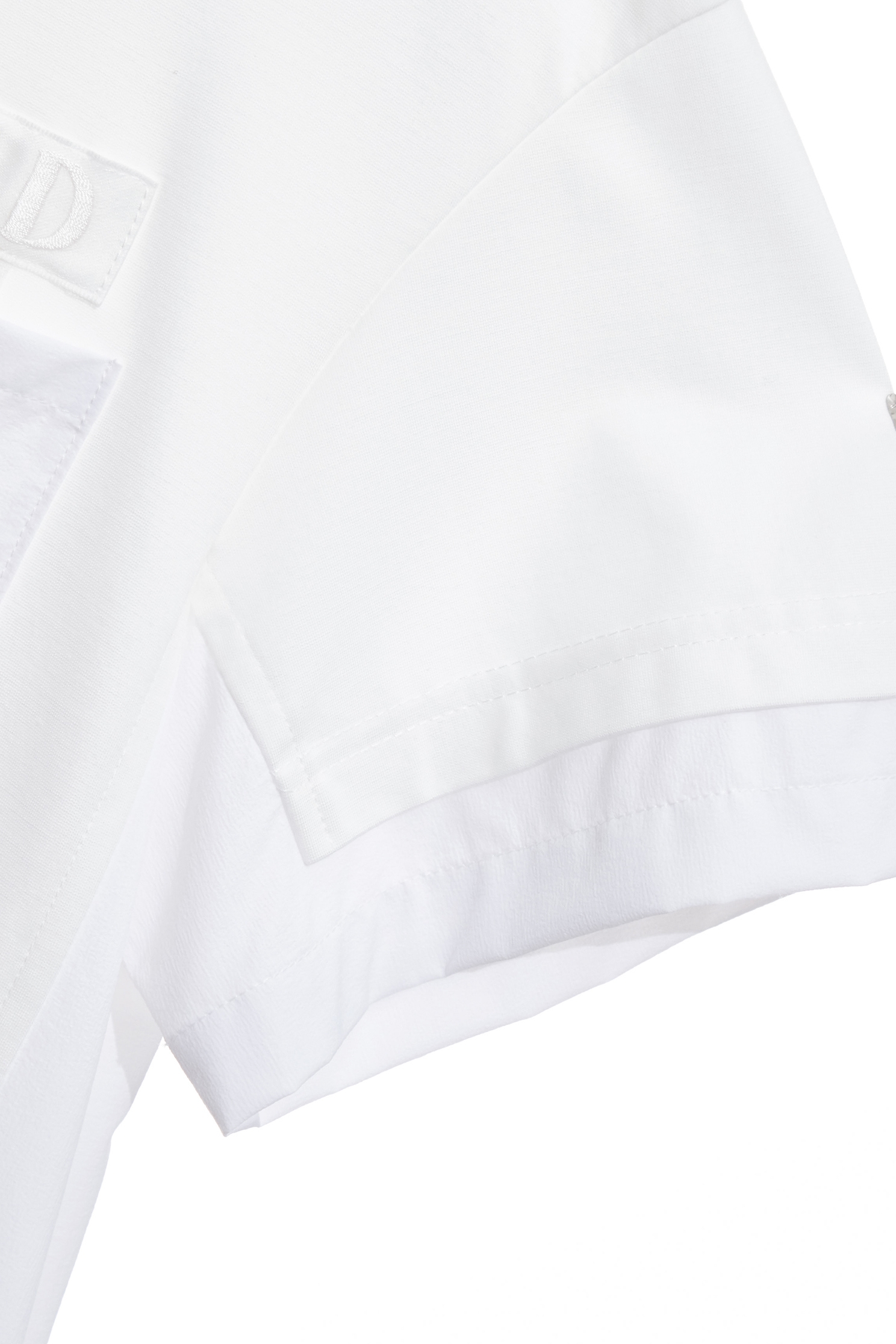Double Pocket Short Sleeve TeeDouble Pocket Short Sleeve Tee,Tops,Embroidered,White tops,Season (AW) Look,Knitted