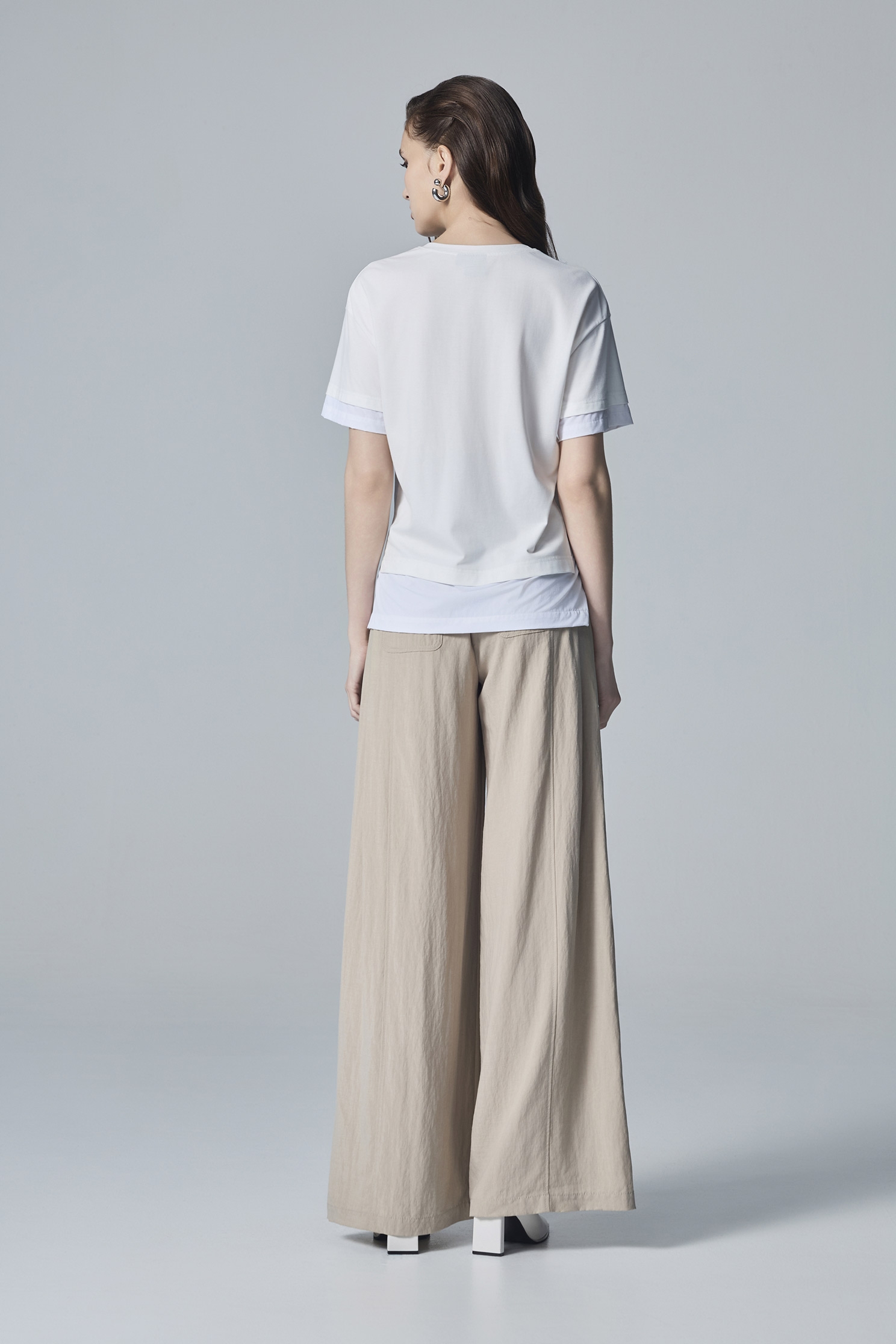Double Pocket Short Sleeve TeeDouble Pocket Short Sleeve Tee,Tops,Embroidered,White tops,Season (AW) Look,Knitted