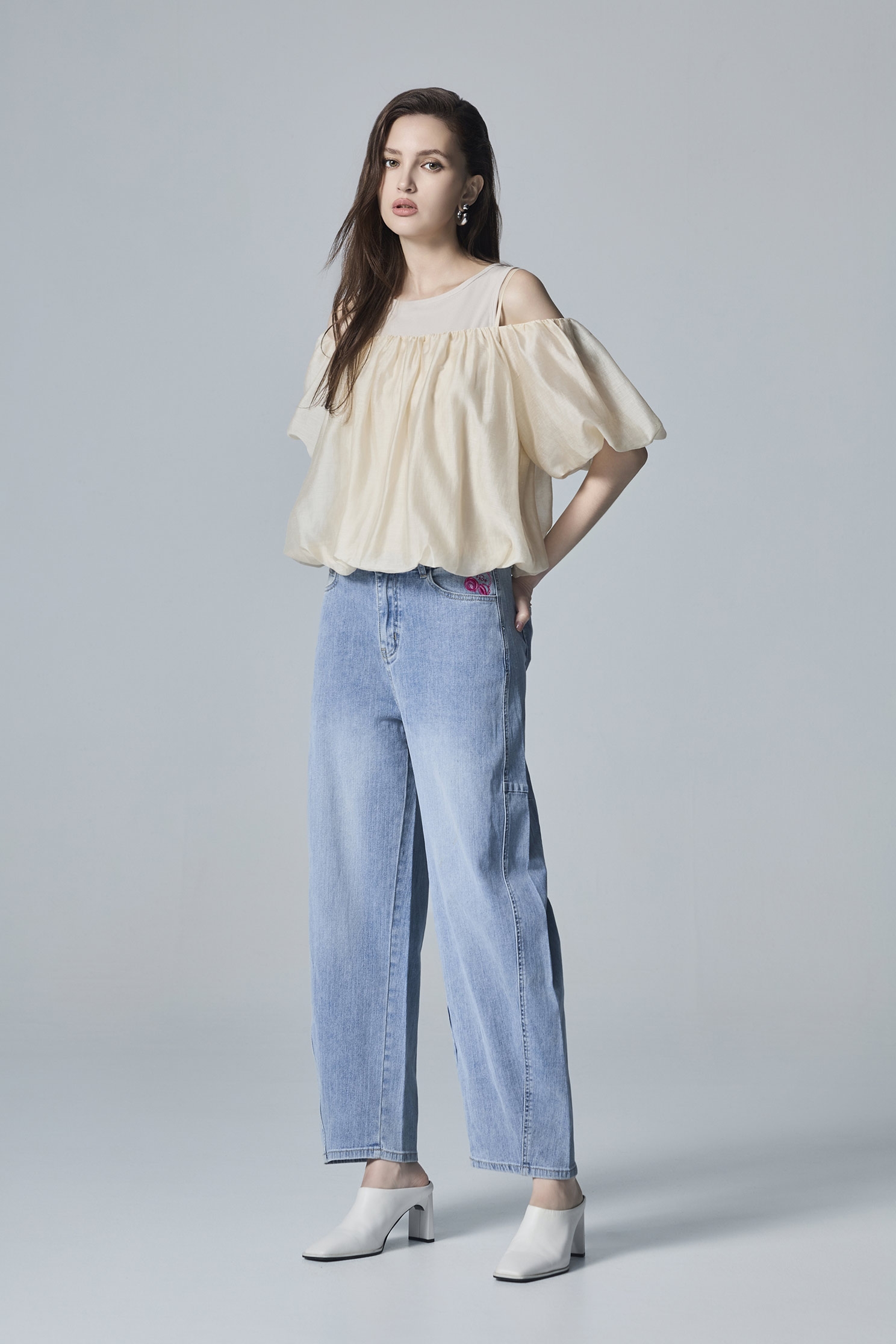 Light Khaki Cold Shoulder TopLight Khaki Cold Shoulder Top,Tops,Under shirts,Season (AW) Look,Blouses,Knitted