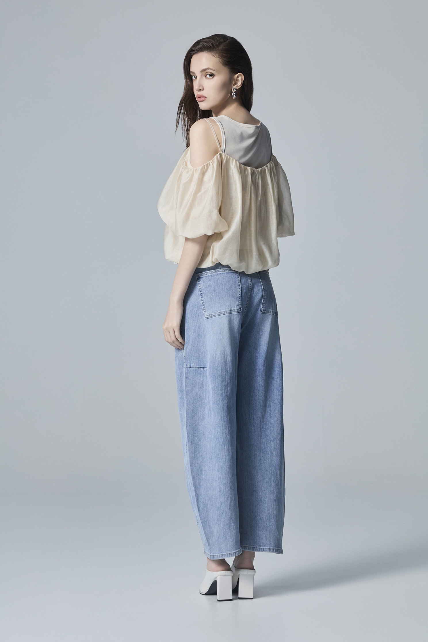 Light Khaki Cold Shoulder TopLight Khaki Cold Shoulder Top,Tops,Under shirts,Season (AW) Look,Blouses,Knitted