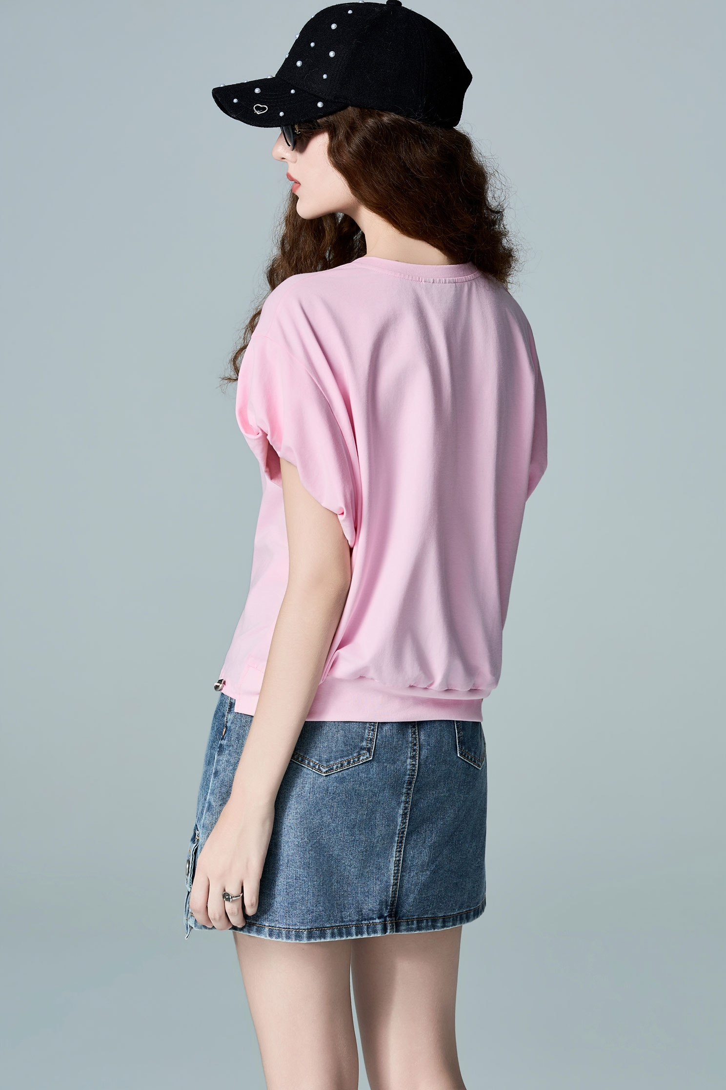 Floral Graphic Puff Sleeve TeeFloral Graphic Puff Sleeve Tee,Tops,Season (AW) Look,Embroidered